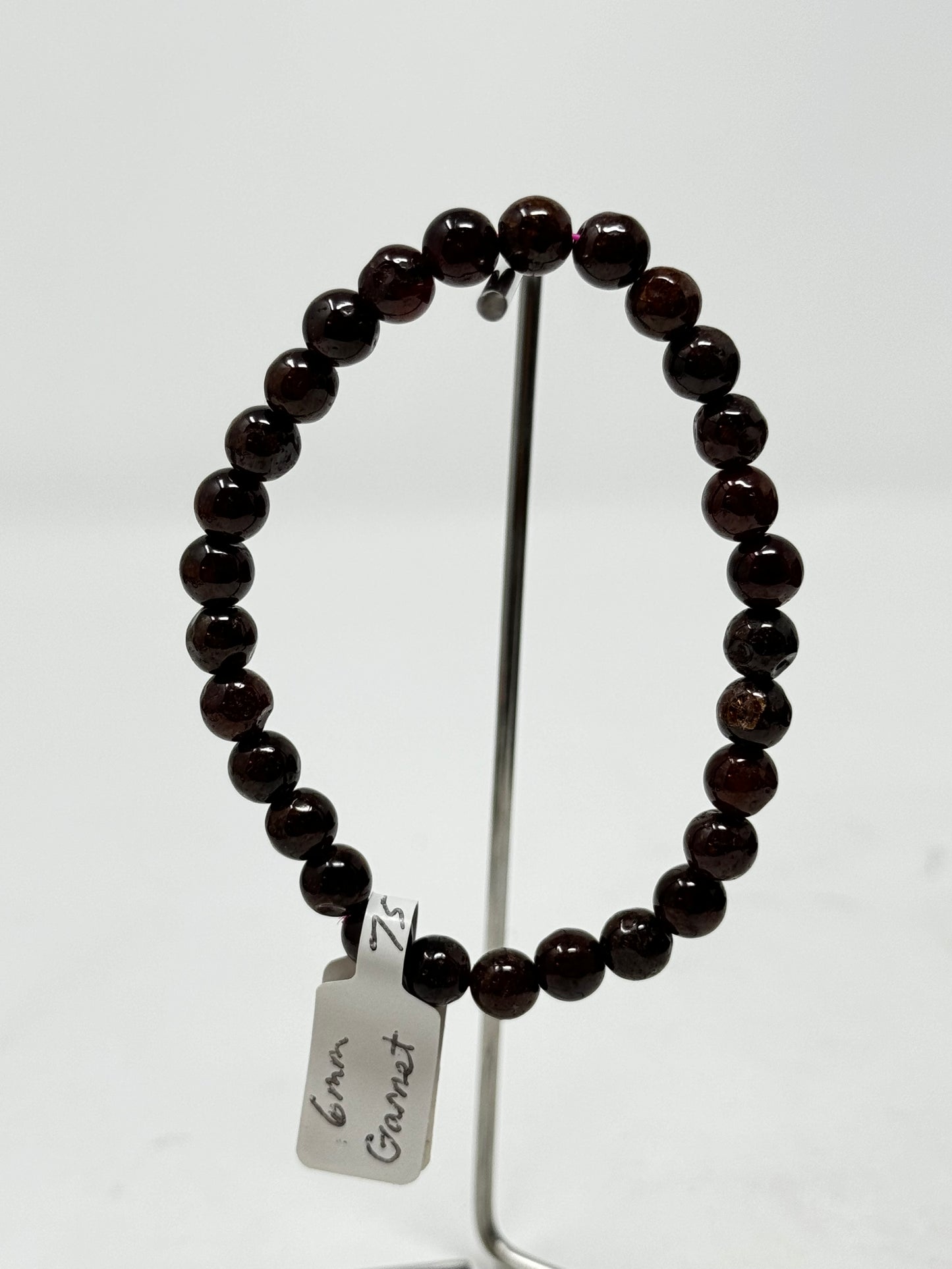 6mm Natural Crystal Beaded Bracelets