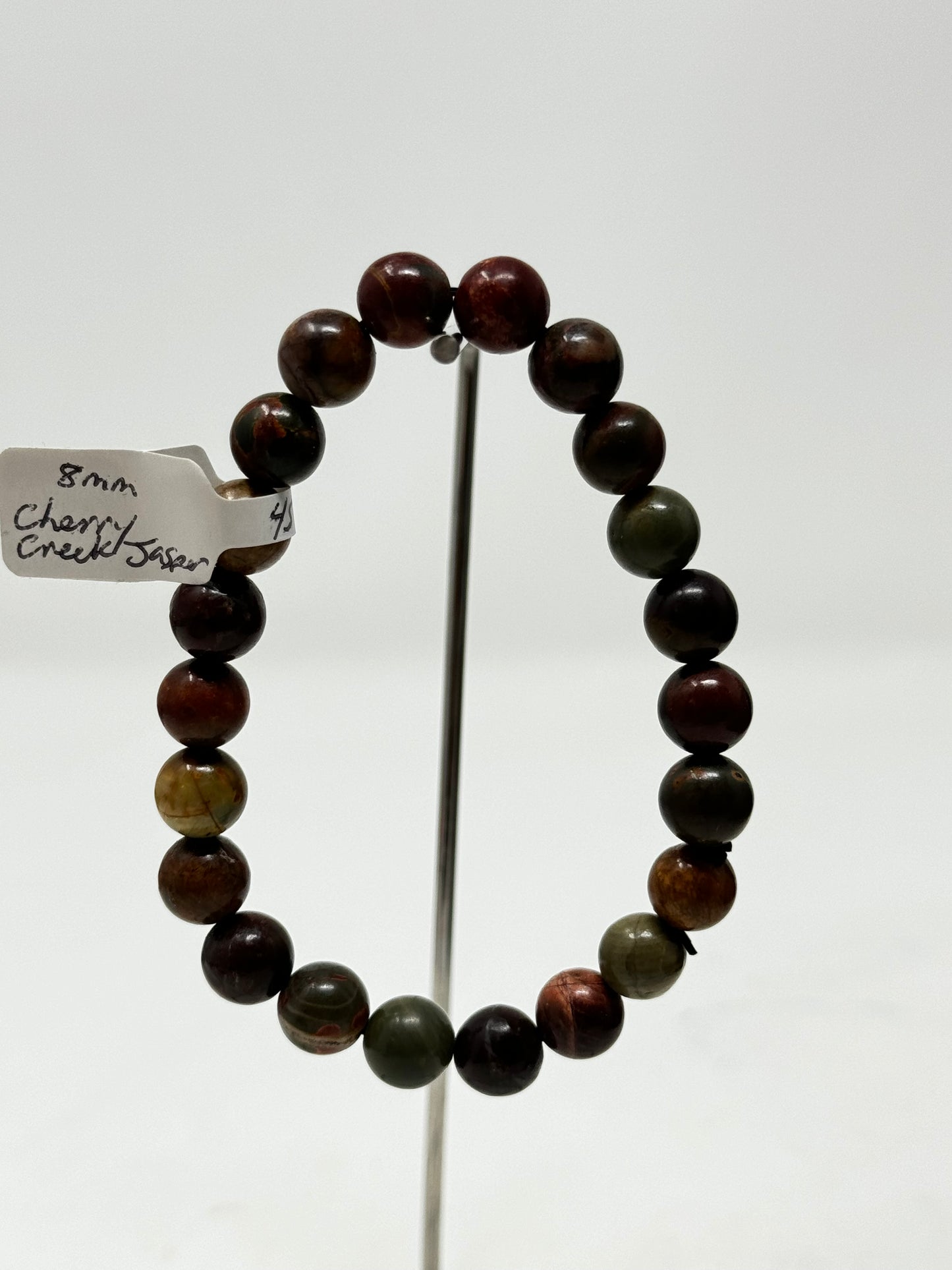 8mm Natural Crystal Beaded Bracelets