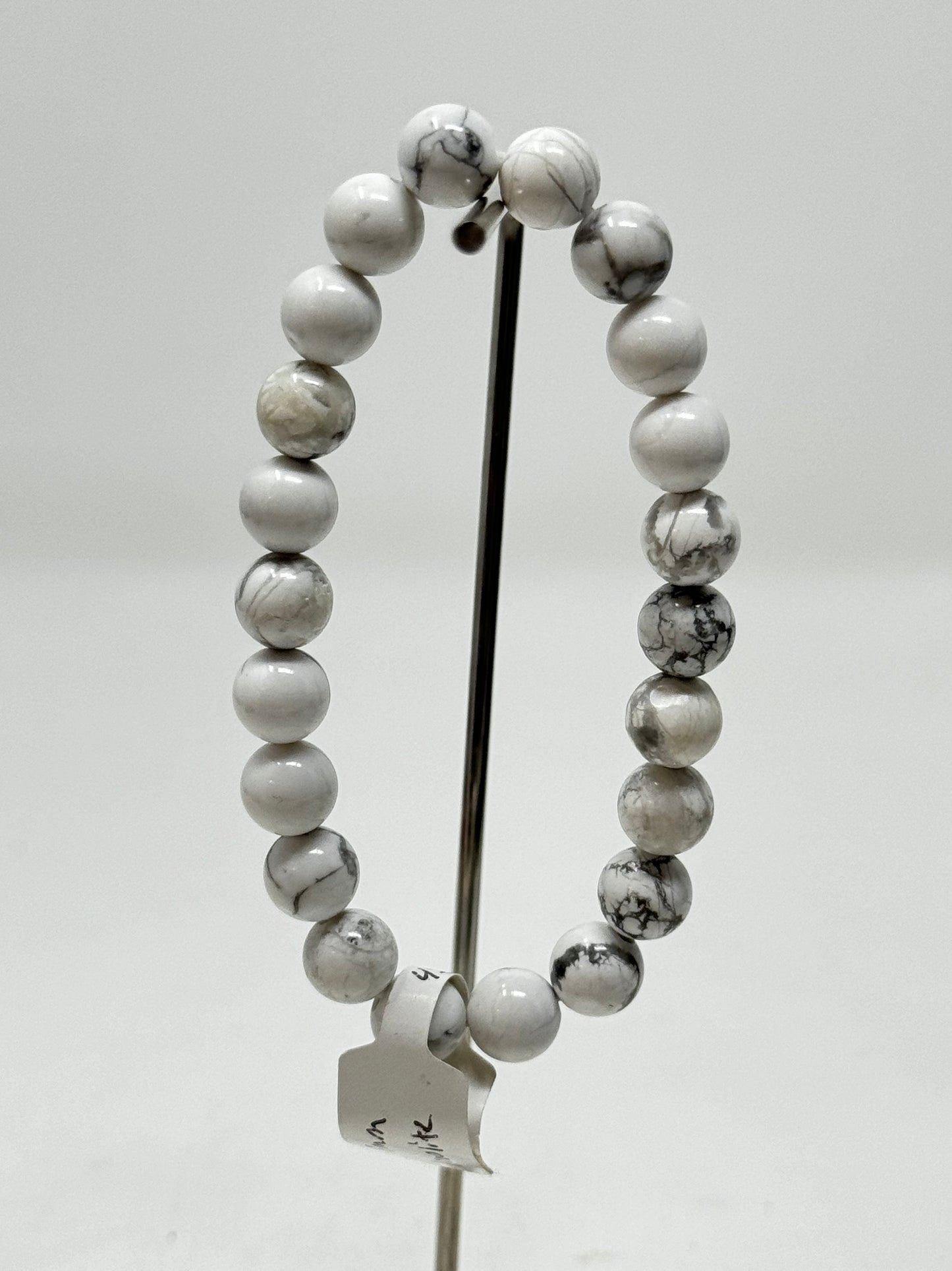 8mm Natural Crystal Beaded Bracelets