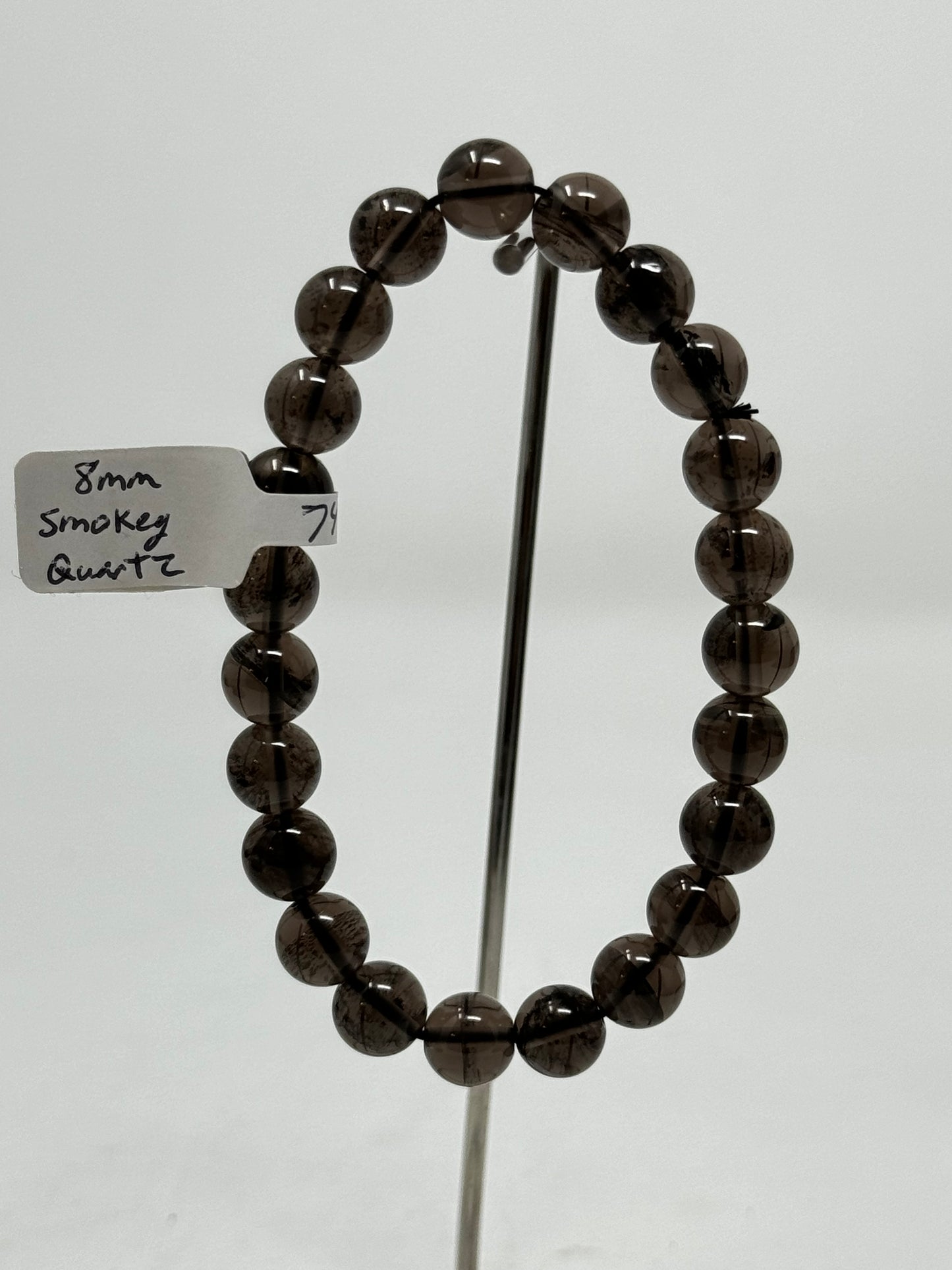 8mm Natural Crystal Beaded Bracelets