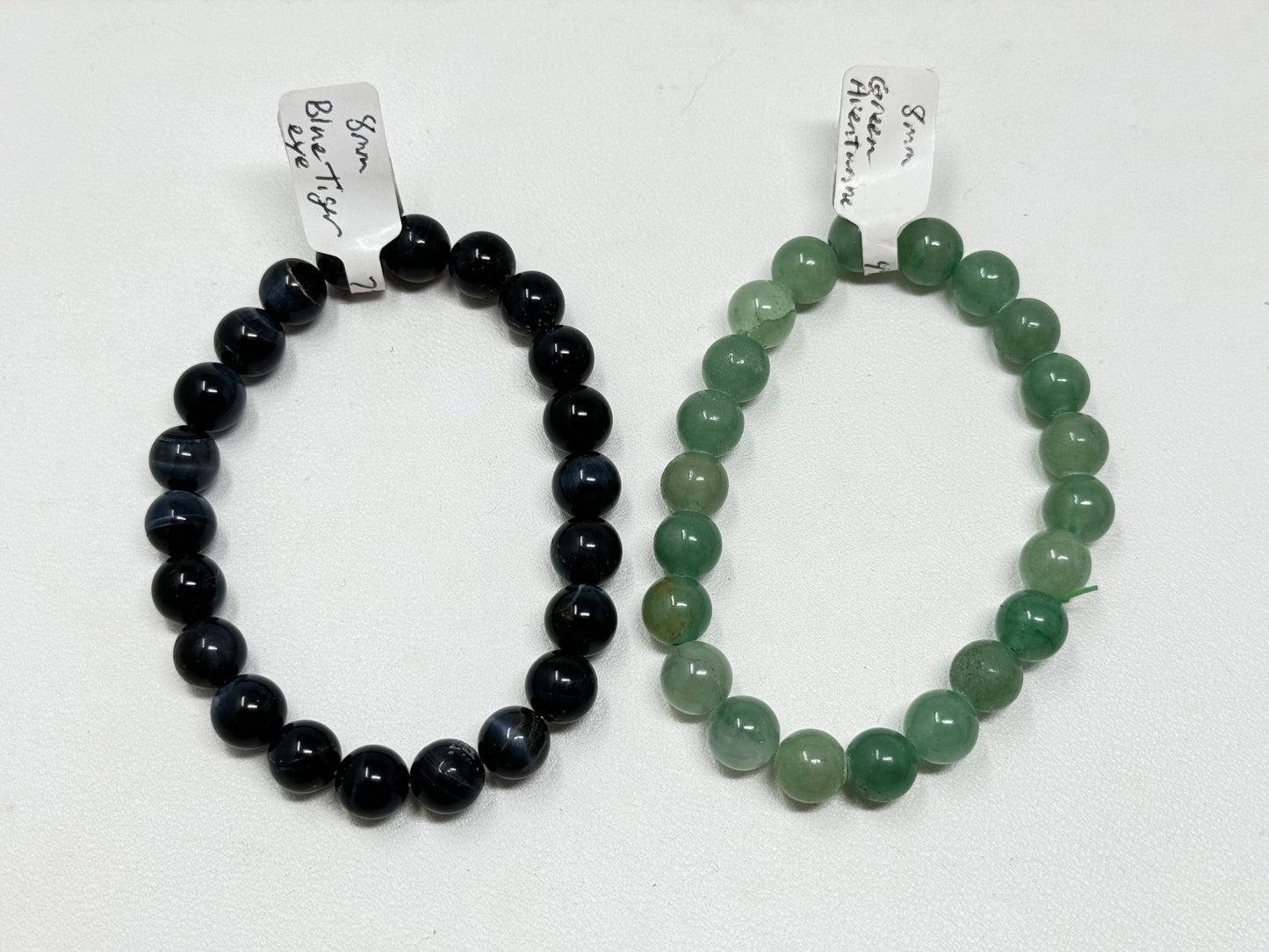 8mm Natural Crystal Beaded Bracelets