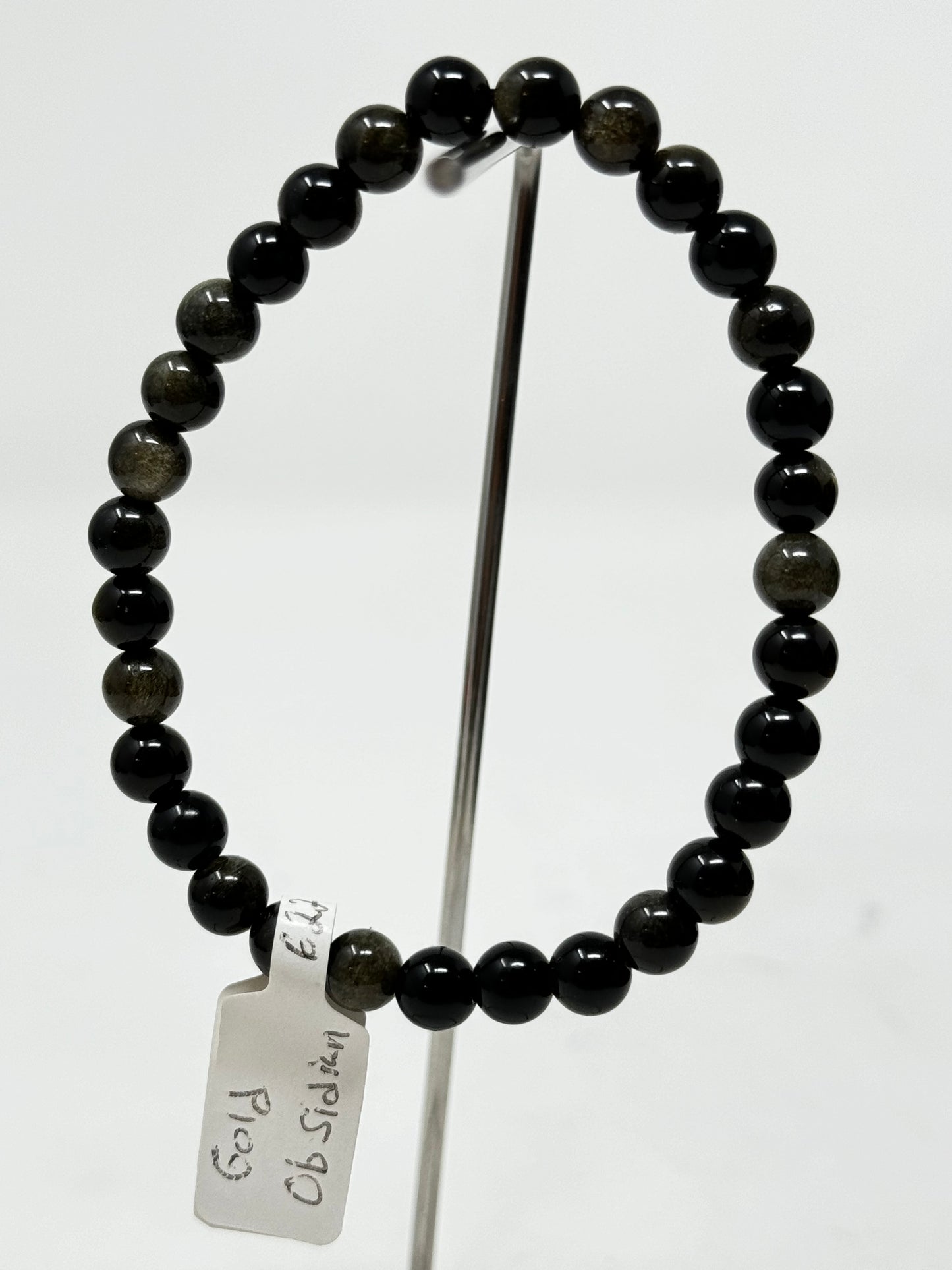 6mm Natural Crystal Beaded Bracelets