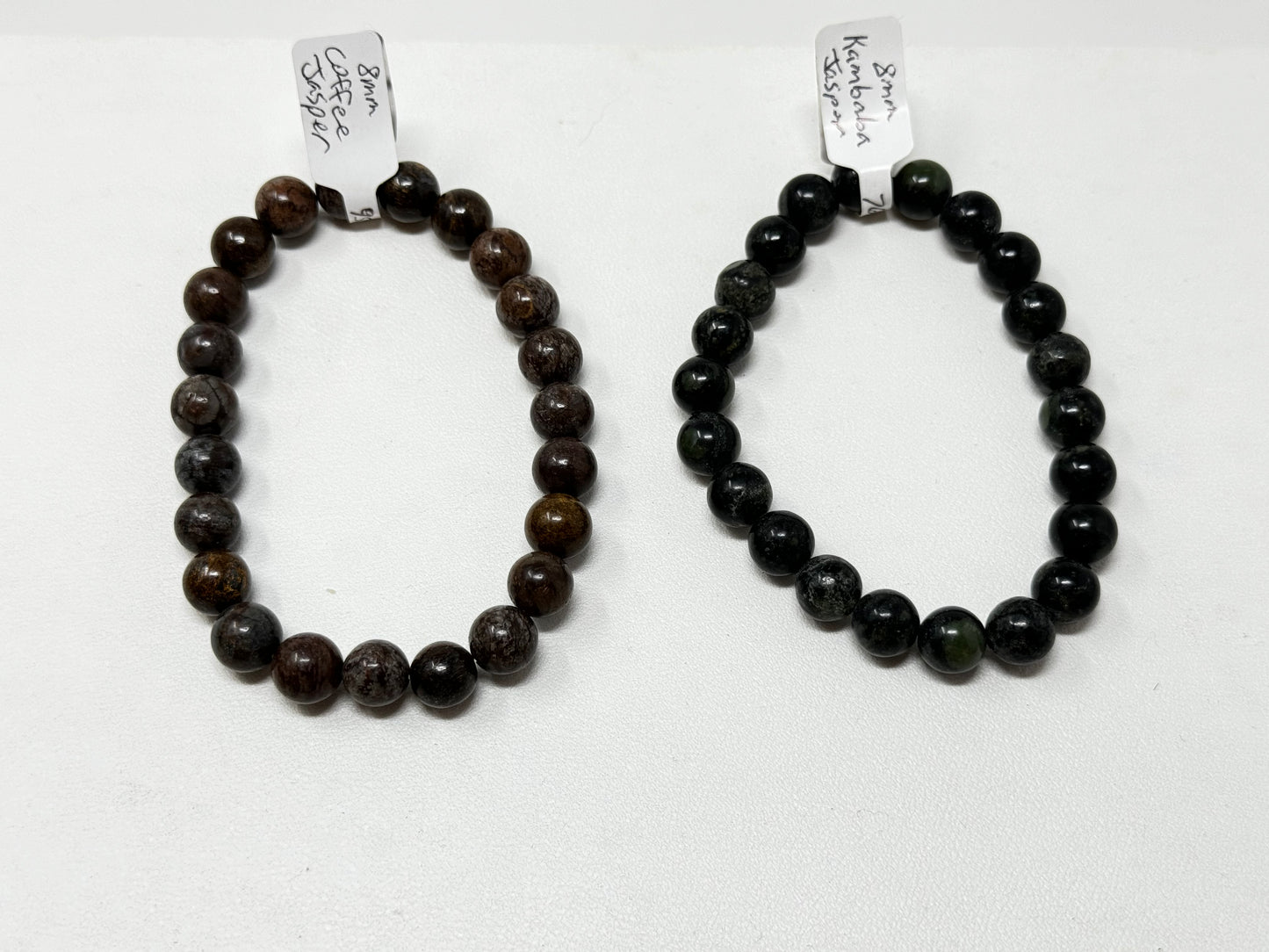 8mm Natural Crystal Beaded Bracelets