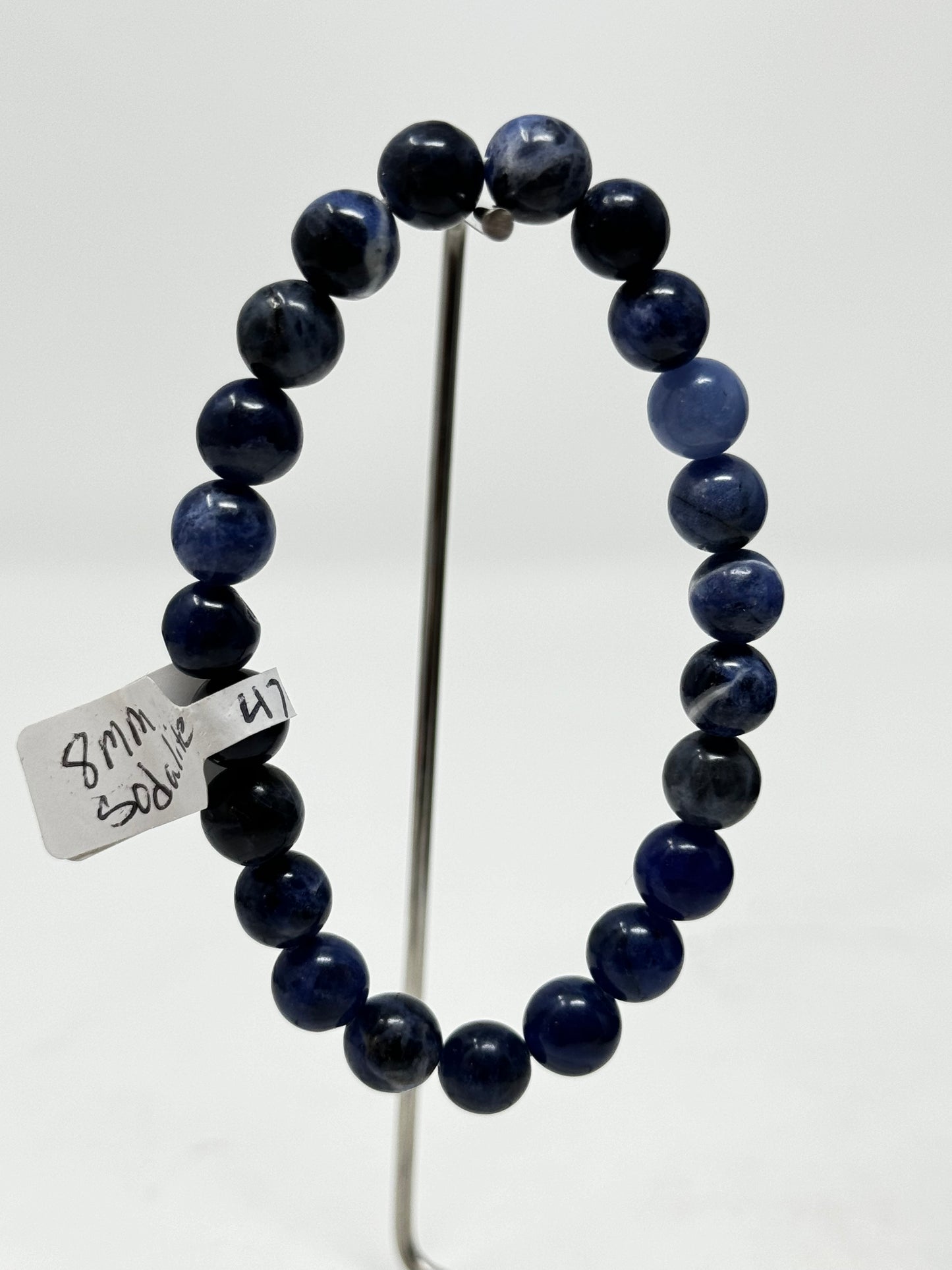 8mm Natural Crystal Beaded Bracelets