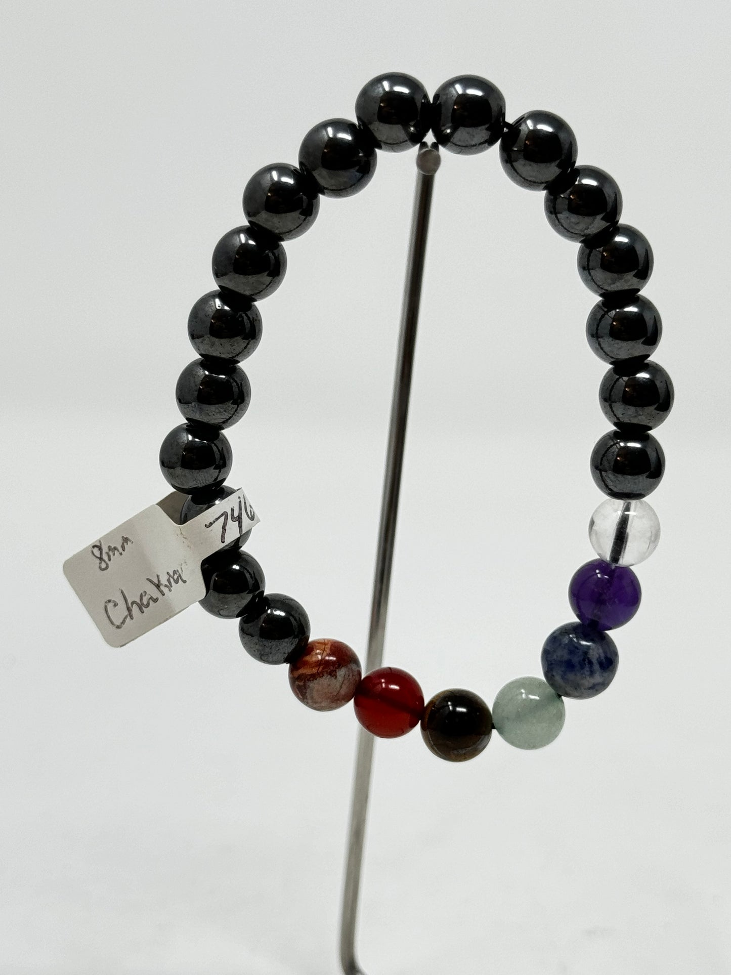 8mm Natural Crystal Beaded Bracelets