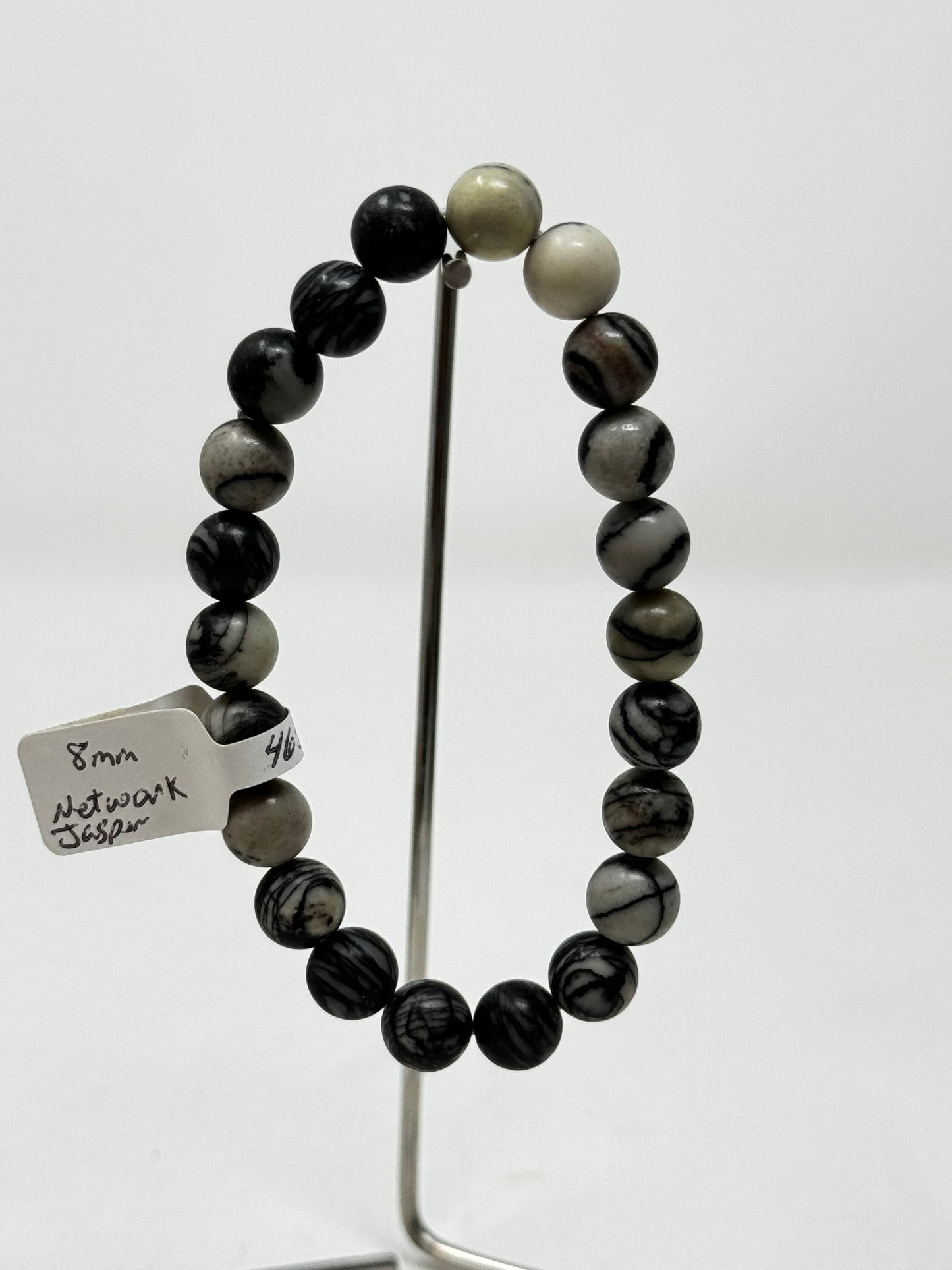 8mm Natural Crystal Beaded Bracelets
