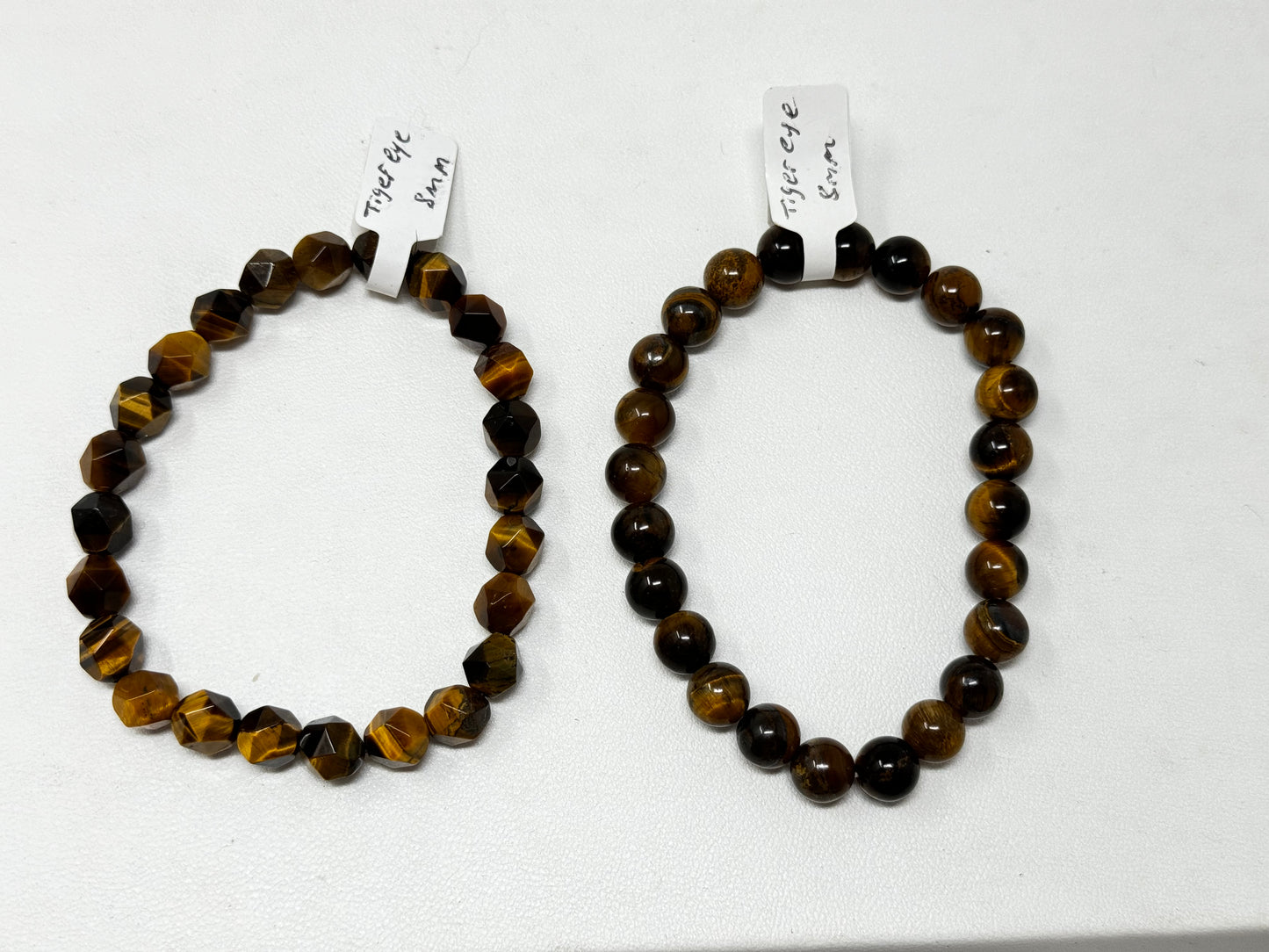 8mm Natural Crystal Beaded Bracelets