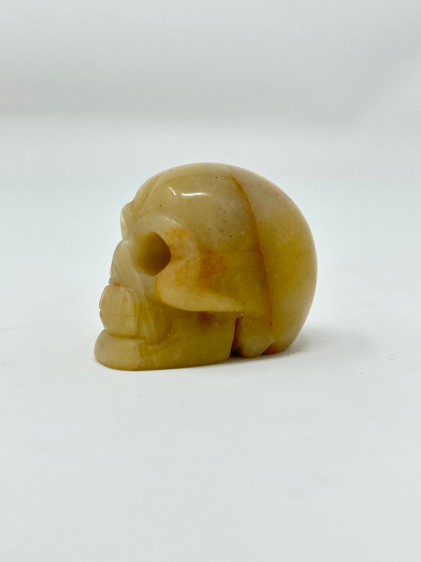 Agate Jade Skull