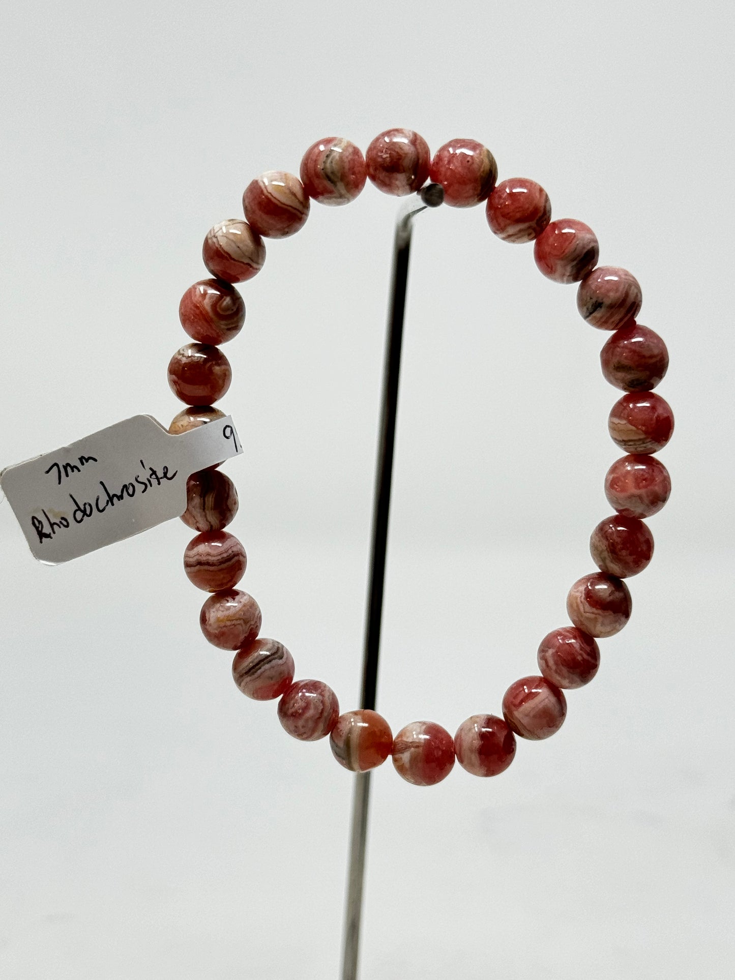 7mm Natural Crystal Beaded Bracelets