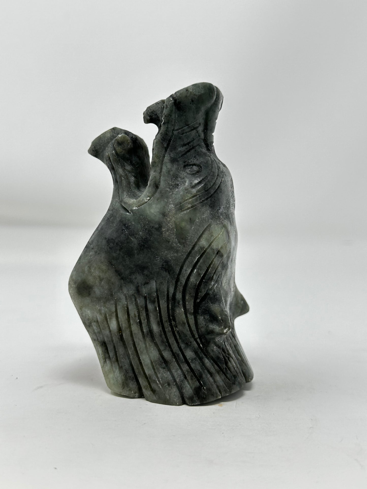 Jade Wolf Head (Green Jade)