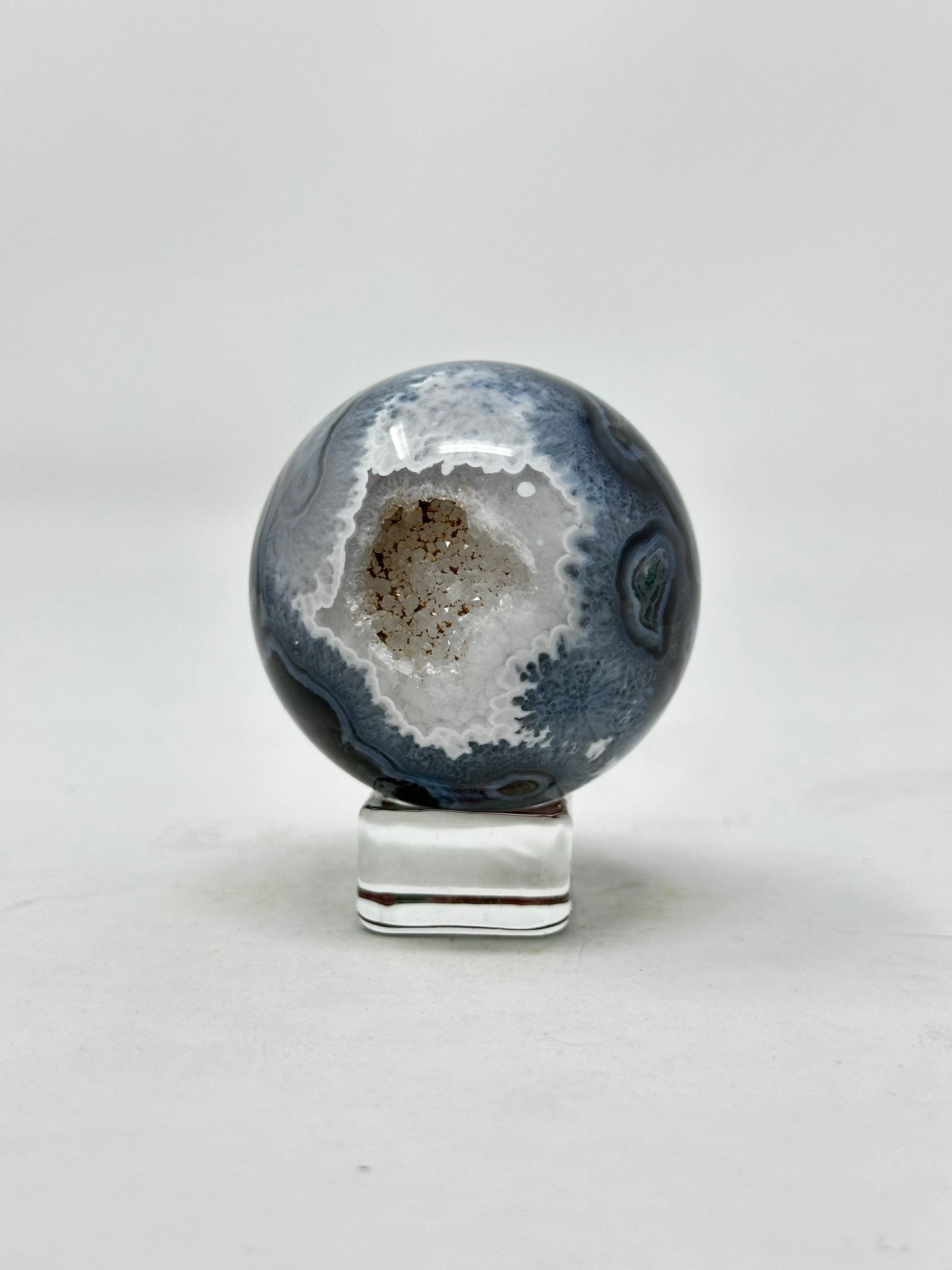 Blue Moss Agate Sphere