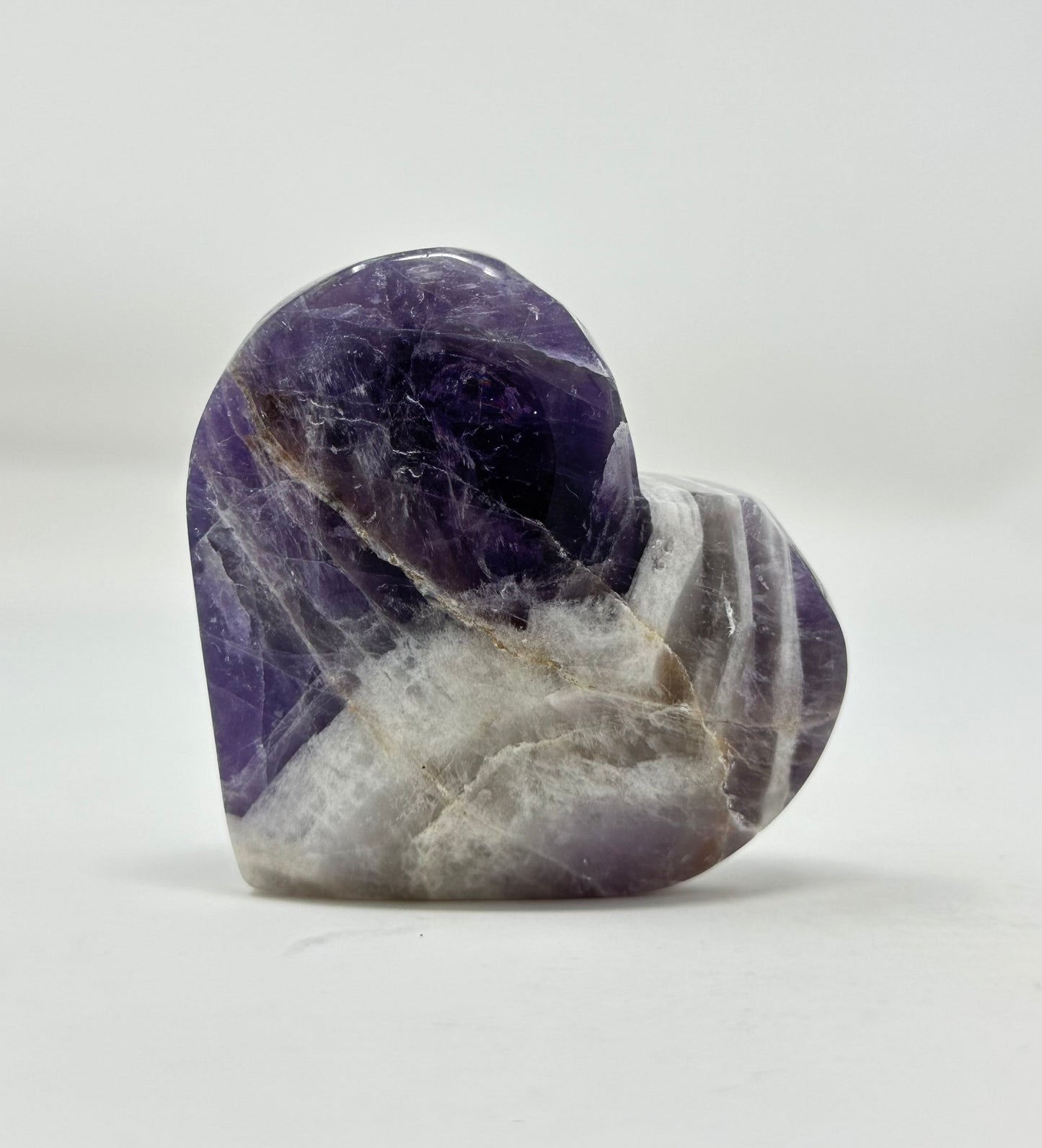 Chevron Amethyst Heart