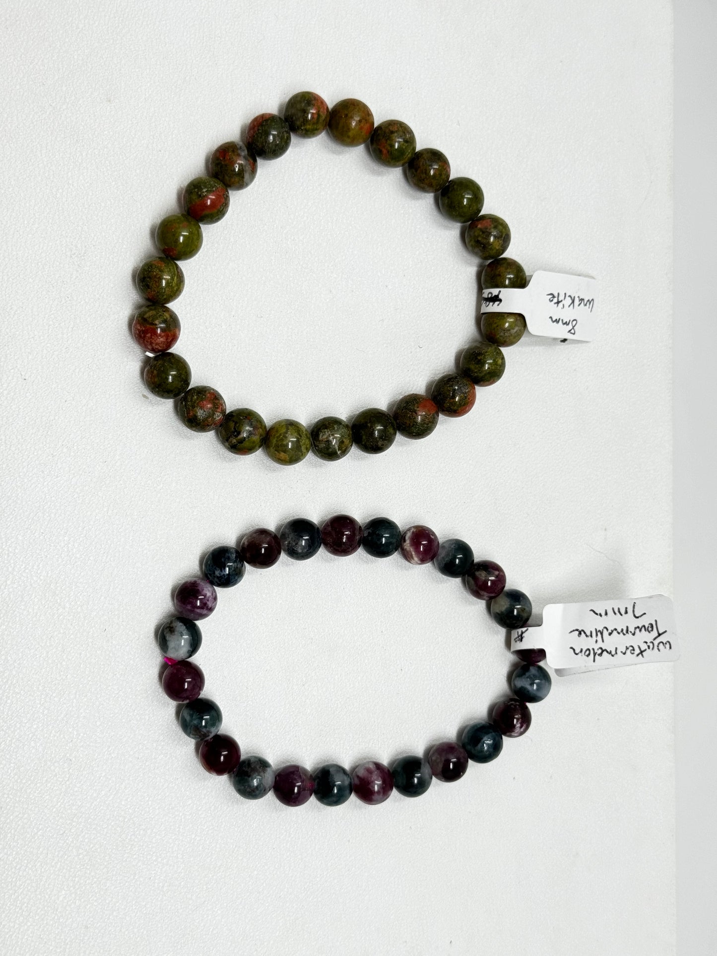 8mm Natural Crystal Beaded Braclets