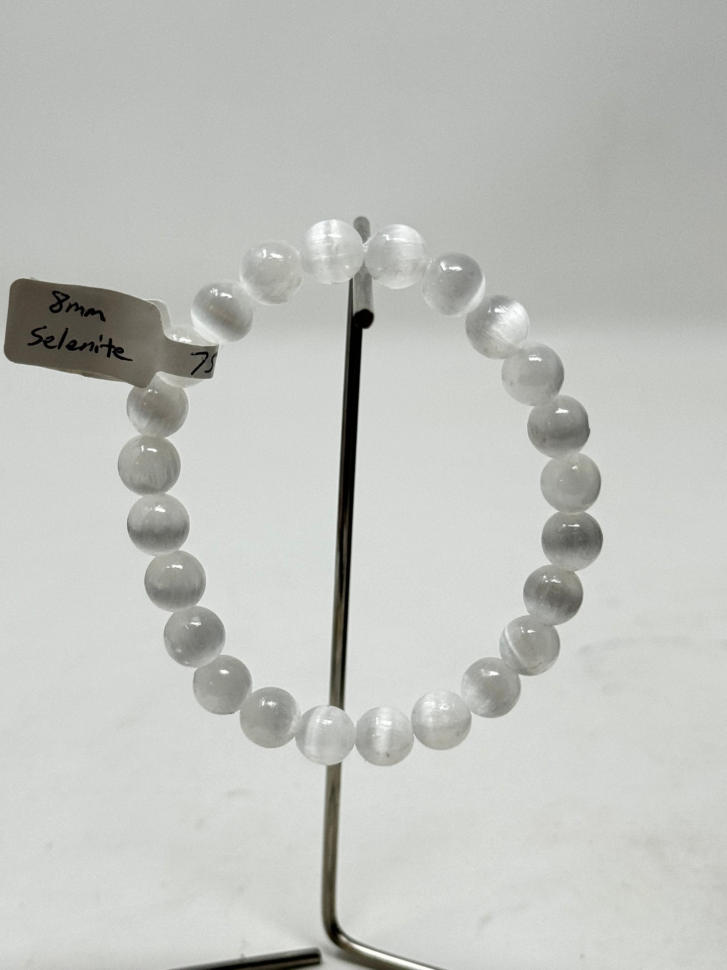 8mm Natural Crystal Beaded Braclets