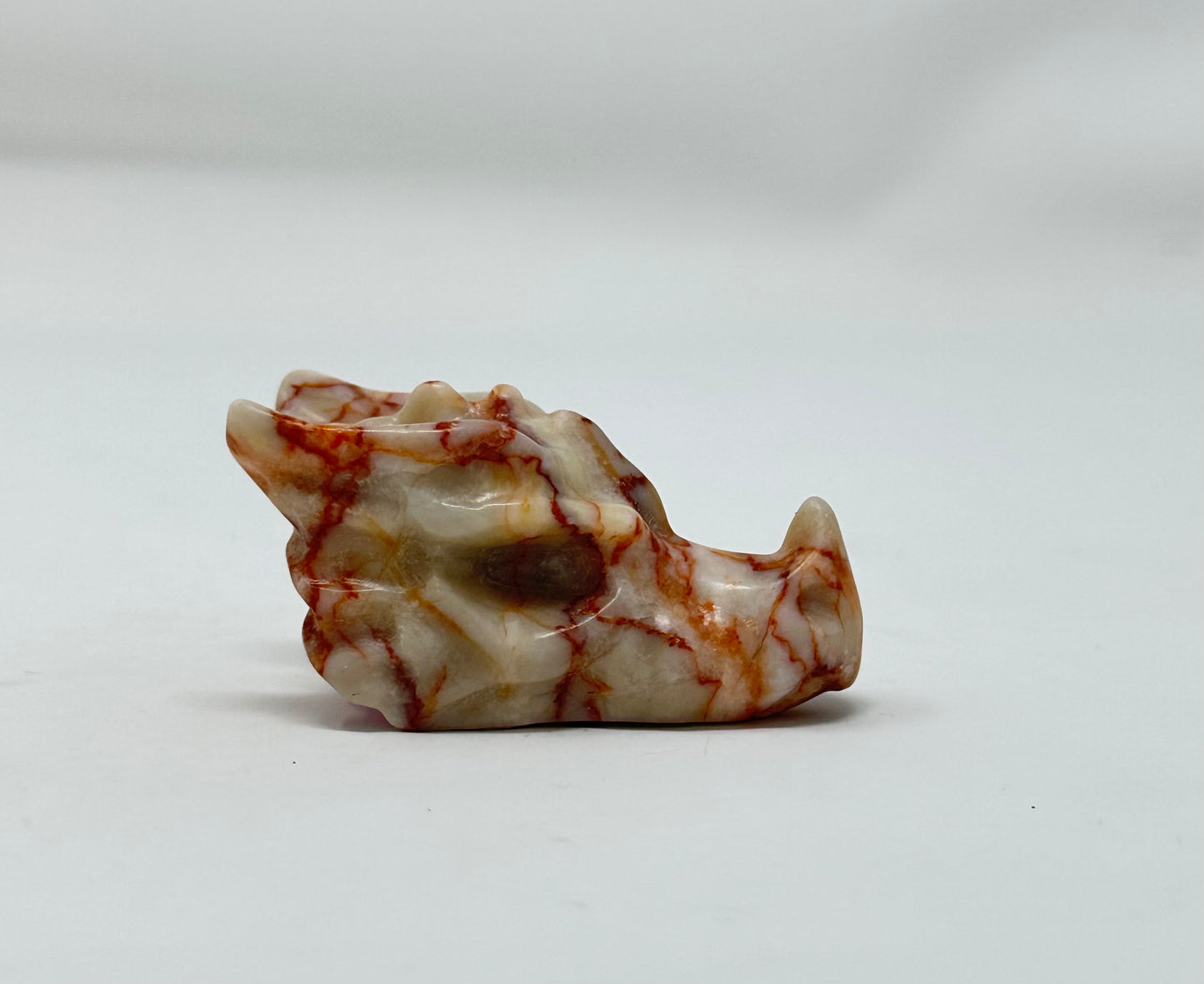 Red Vein Jasper Dragon Head