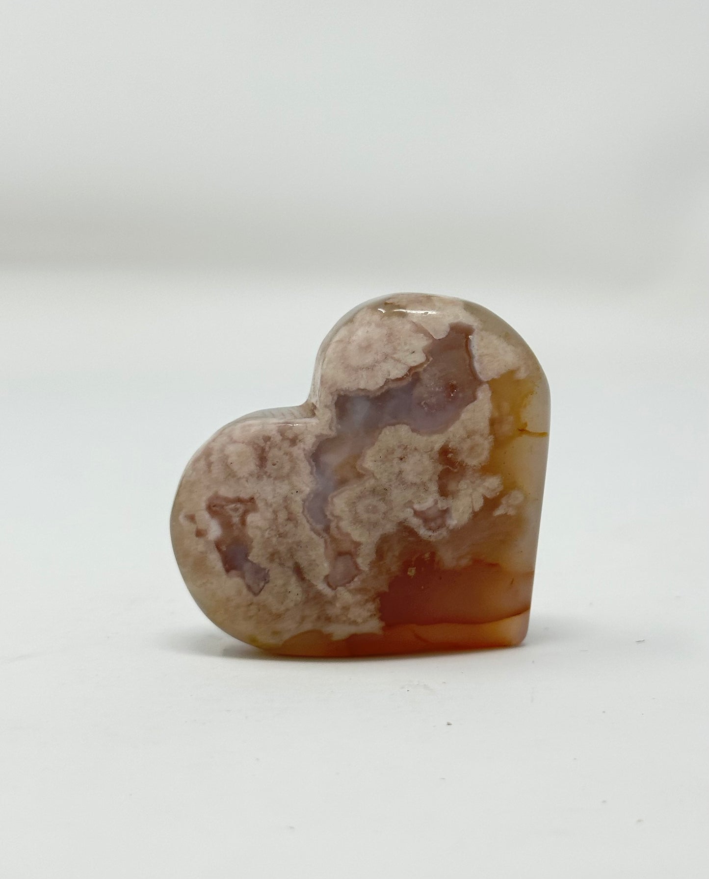 Flower Agate Heart