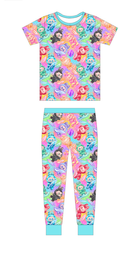 Enchanted Monsters-Kids Short Sleeve & Pants Pajama Set