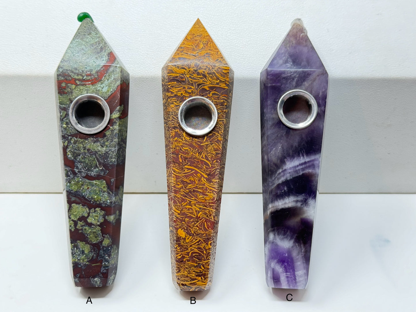 Natural Crystal Pipes