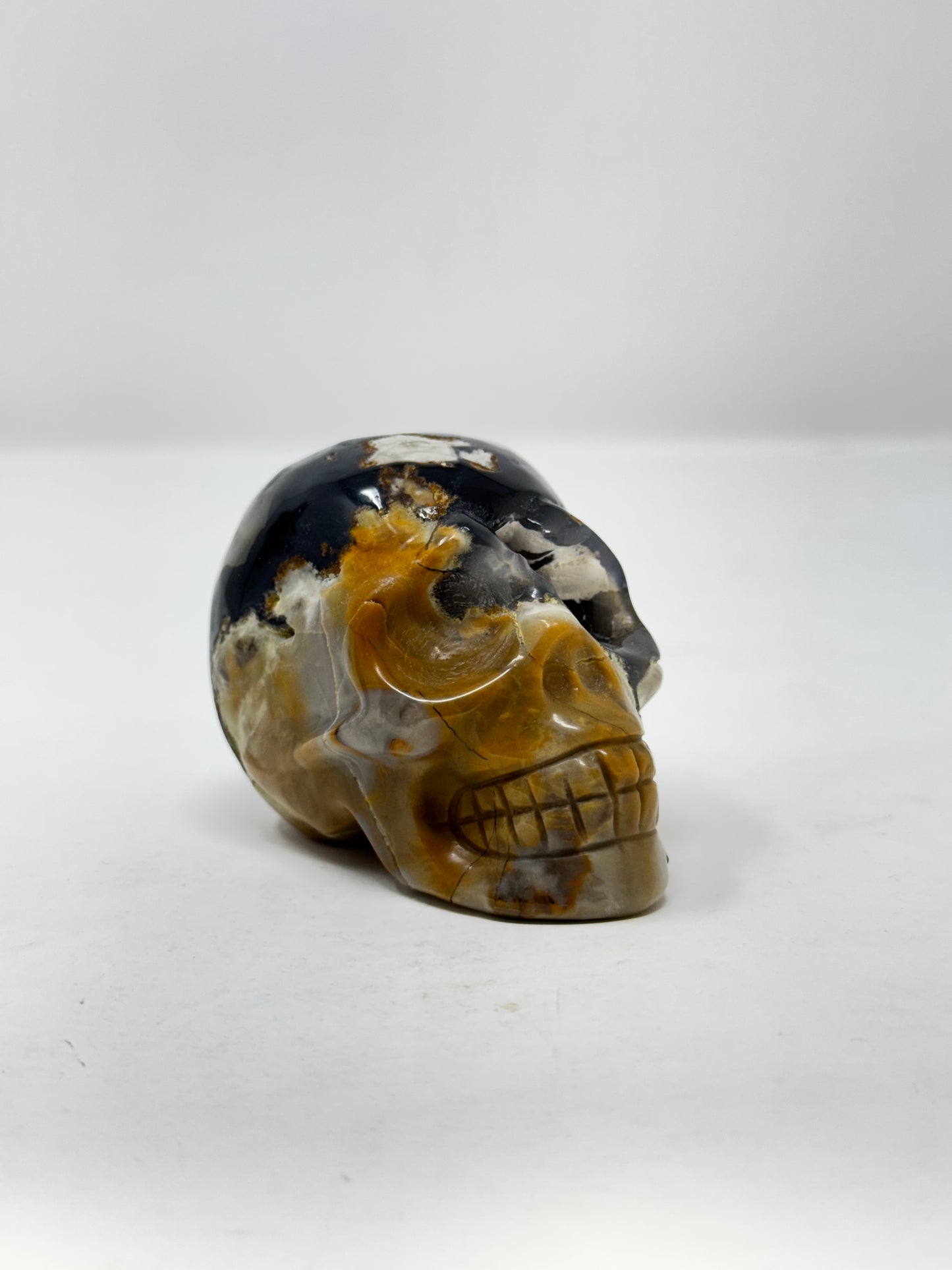 Volcano Agate Skull