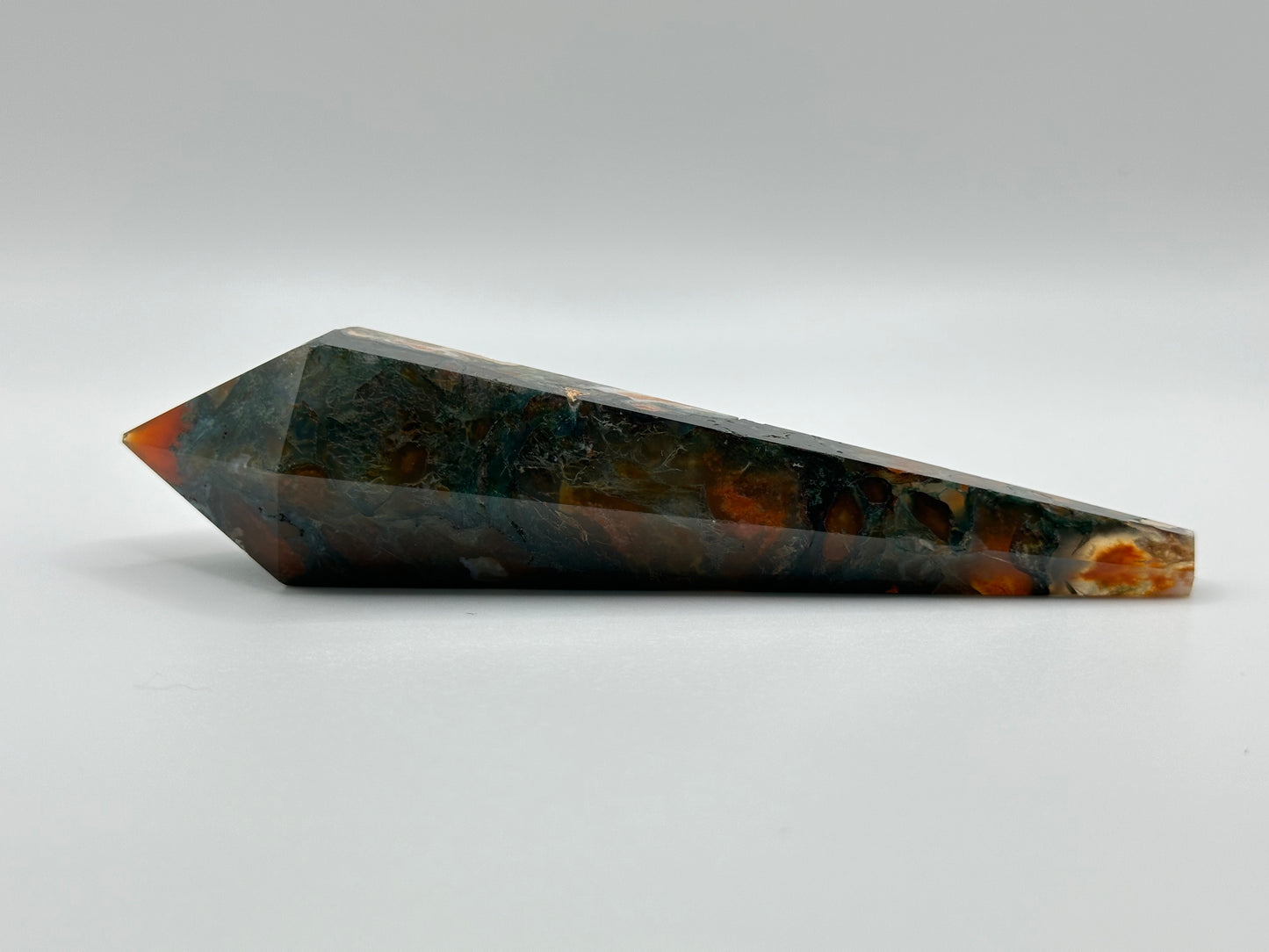 Red Moss Agate Wand