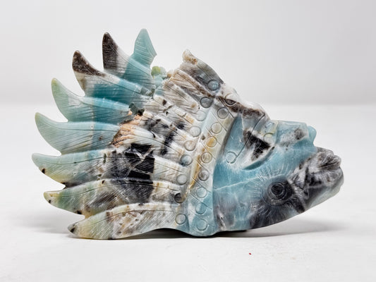 Caribbean Calcite Aztec carving