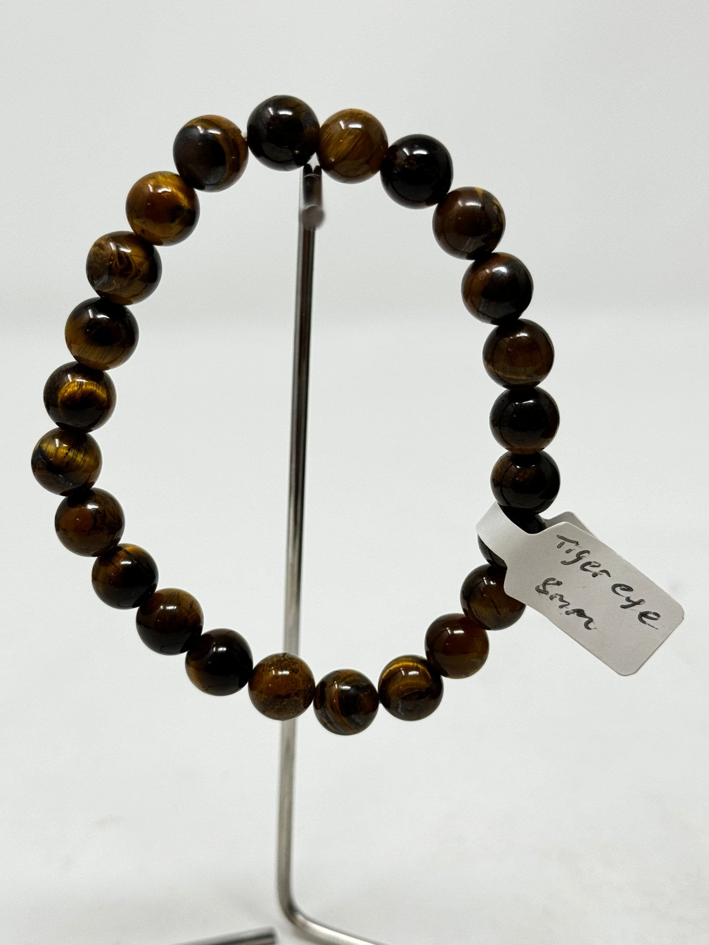 8mm Natural Crystal Beaded Bracelets