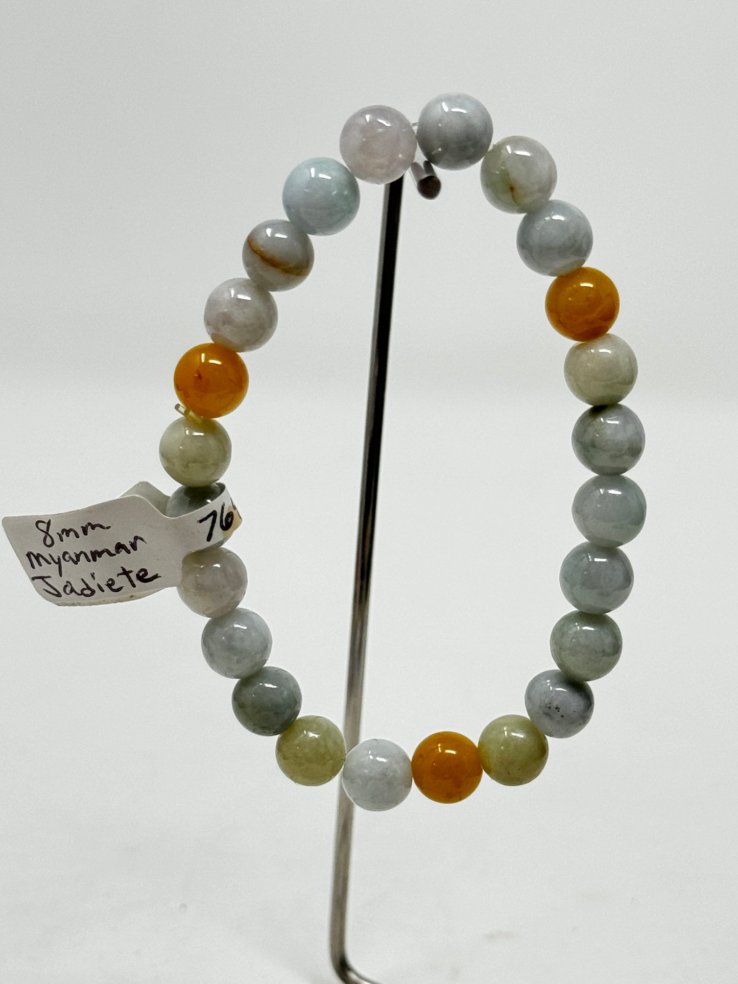 8mm Natural Crystal Beaded Bracelets