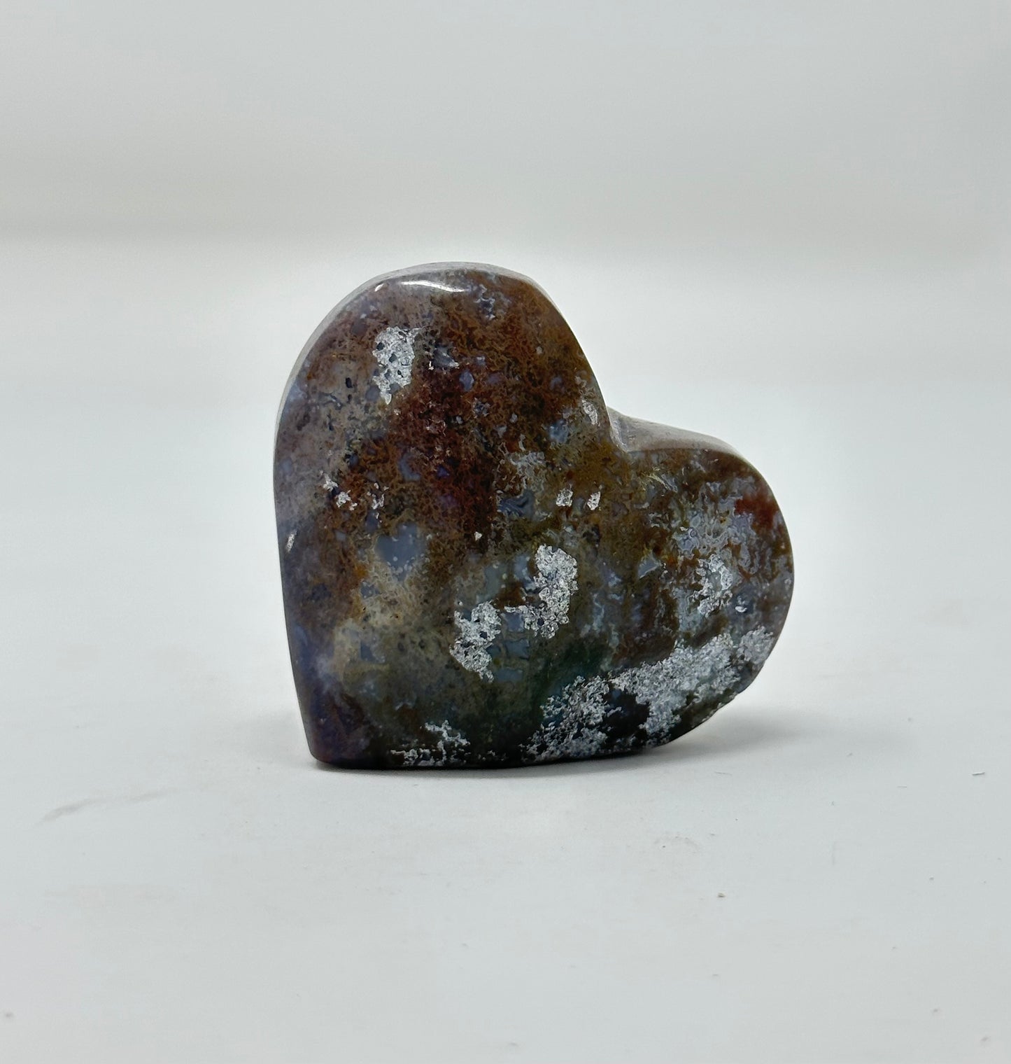 Moss Agate Heart