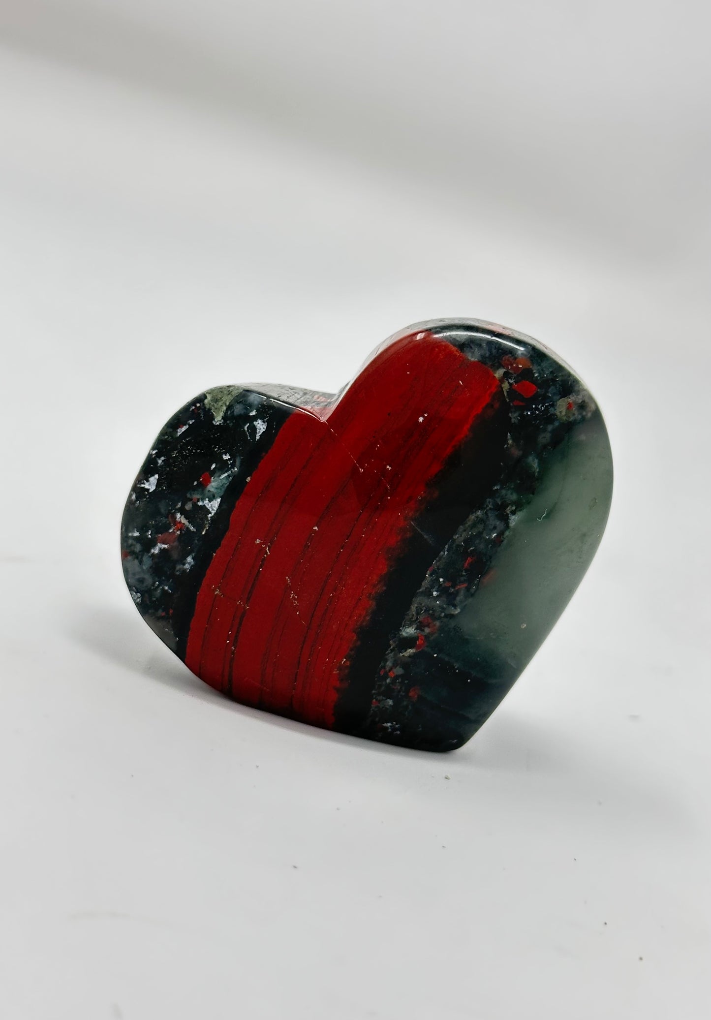 African Bloodstone Heart