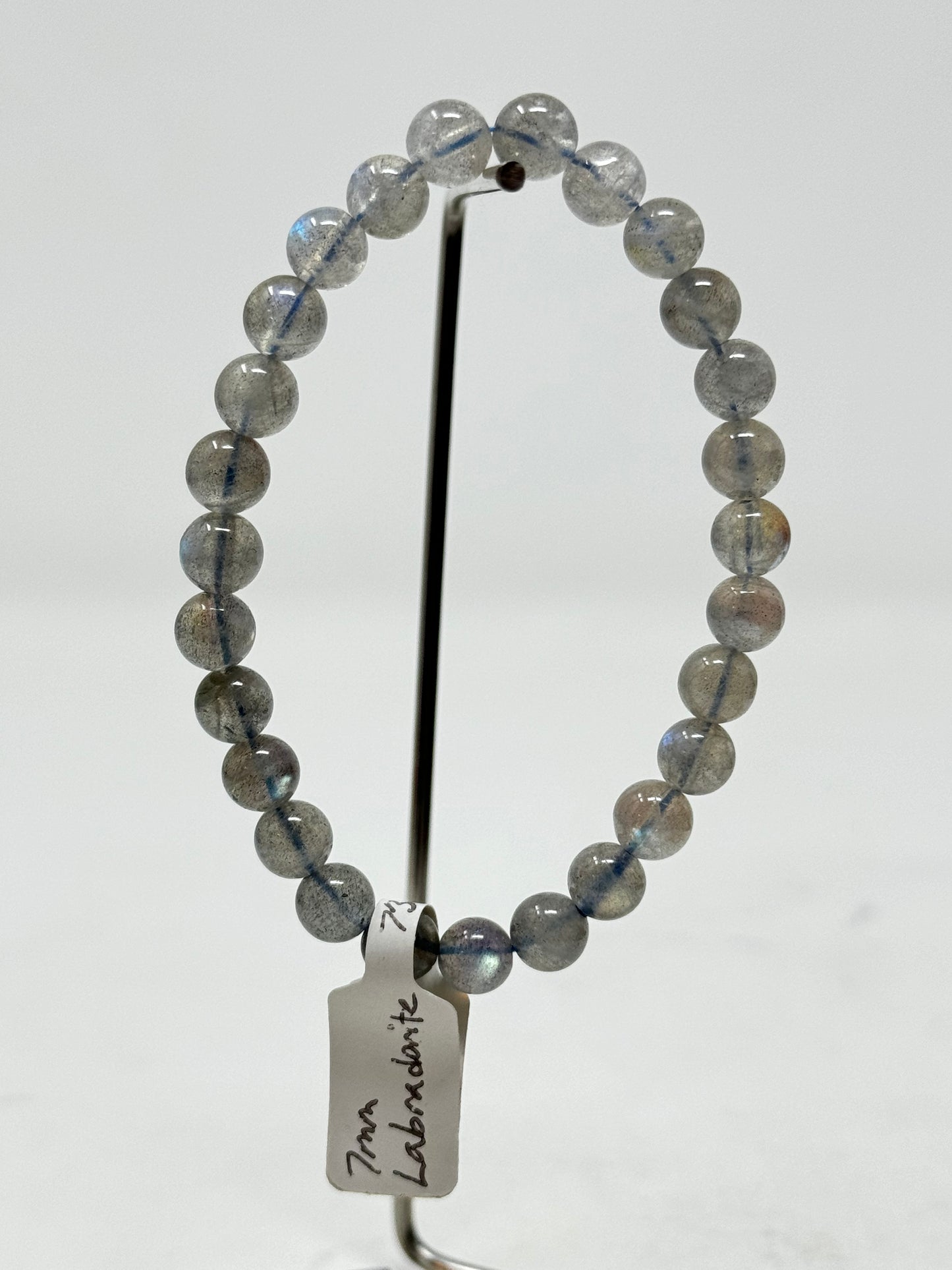7mm Natural Crystal Beaded Bracelets