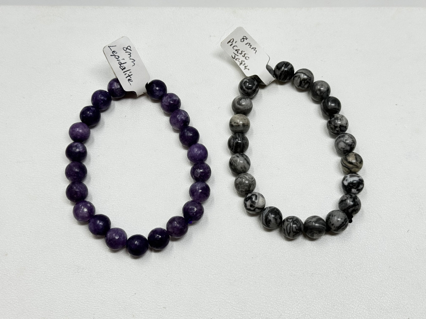 8mm Natural Crystal Beaded Braclets