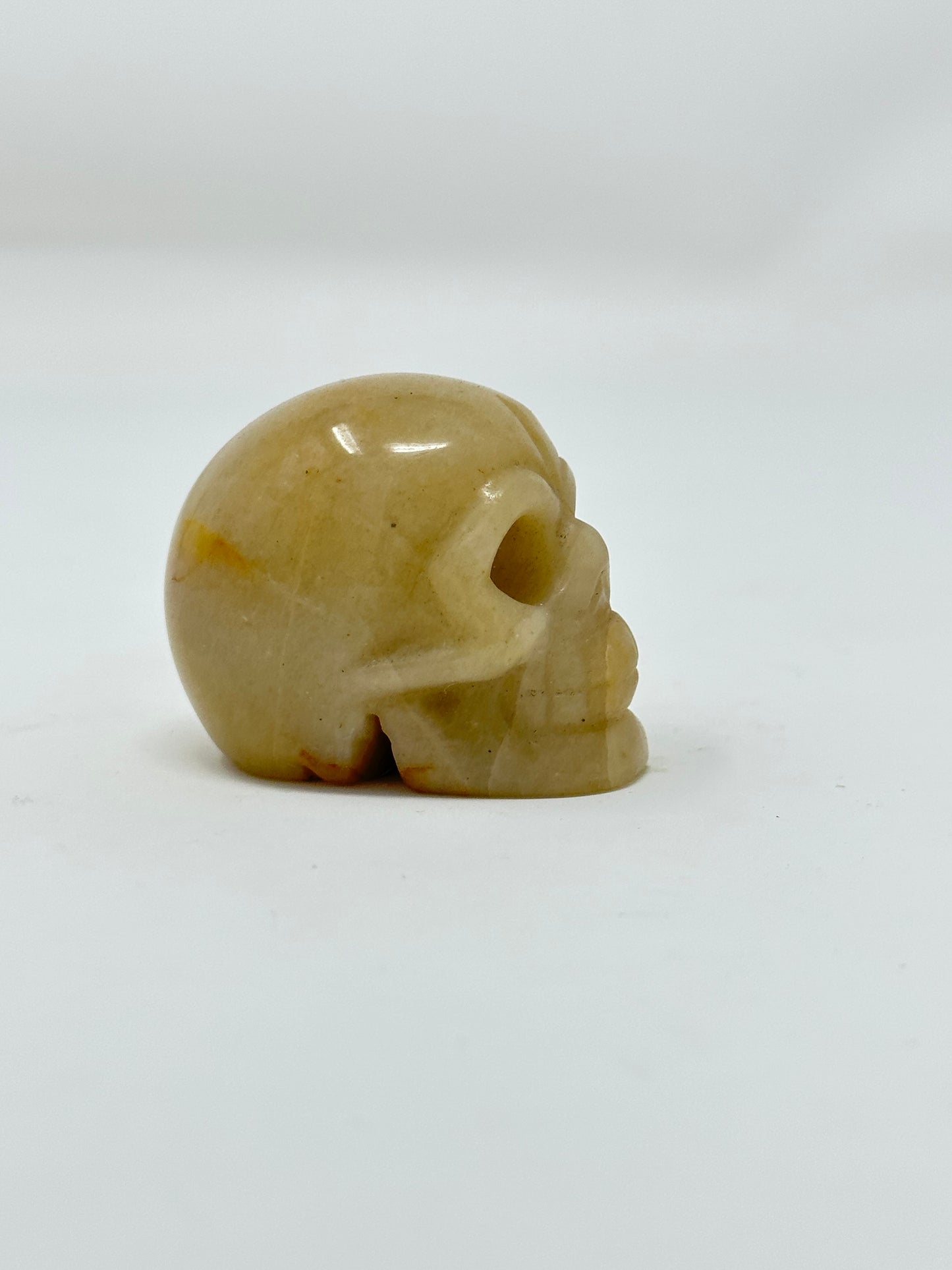 Yellow Jade Skull