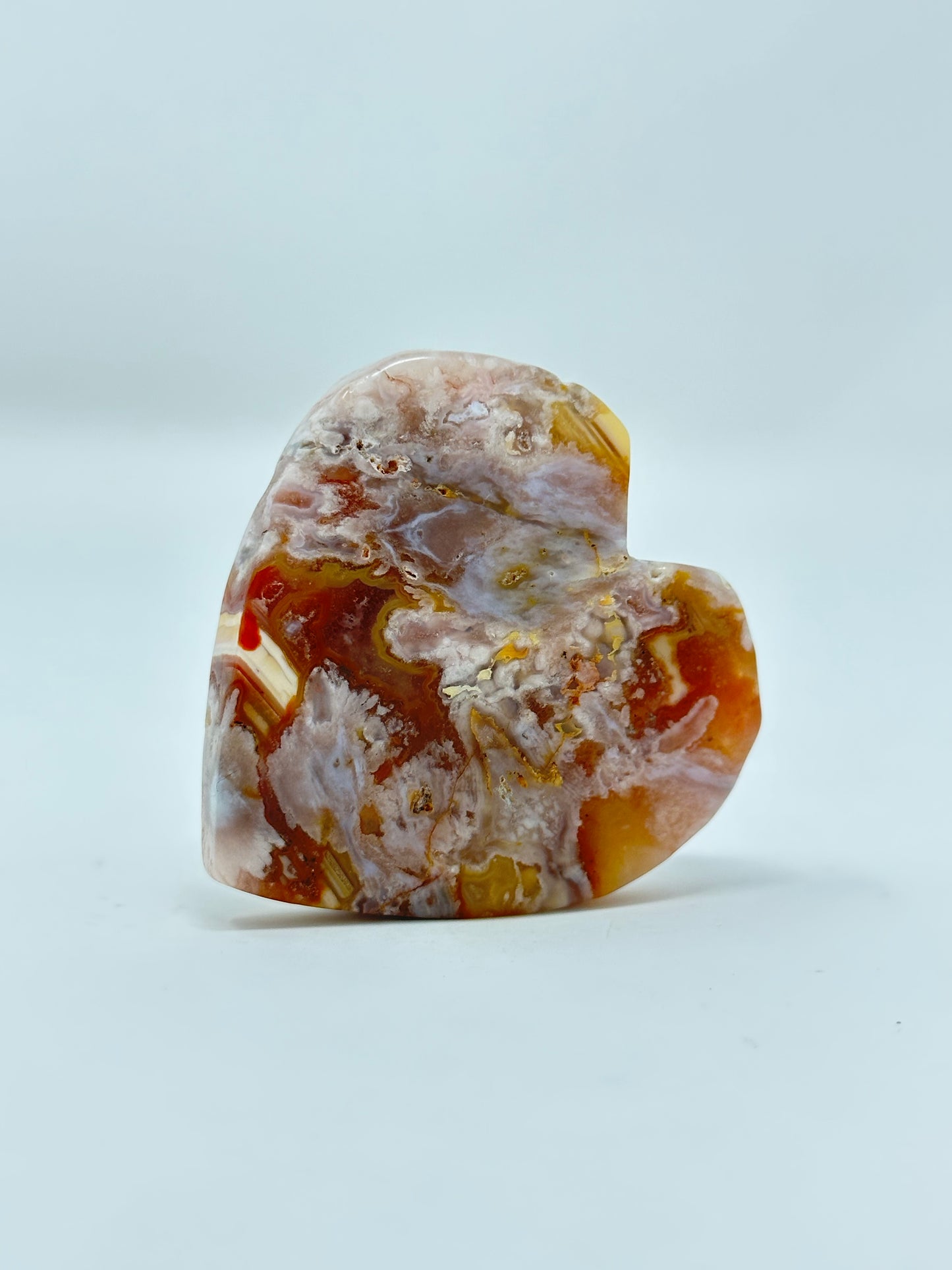 Flower Agate Heart