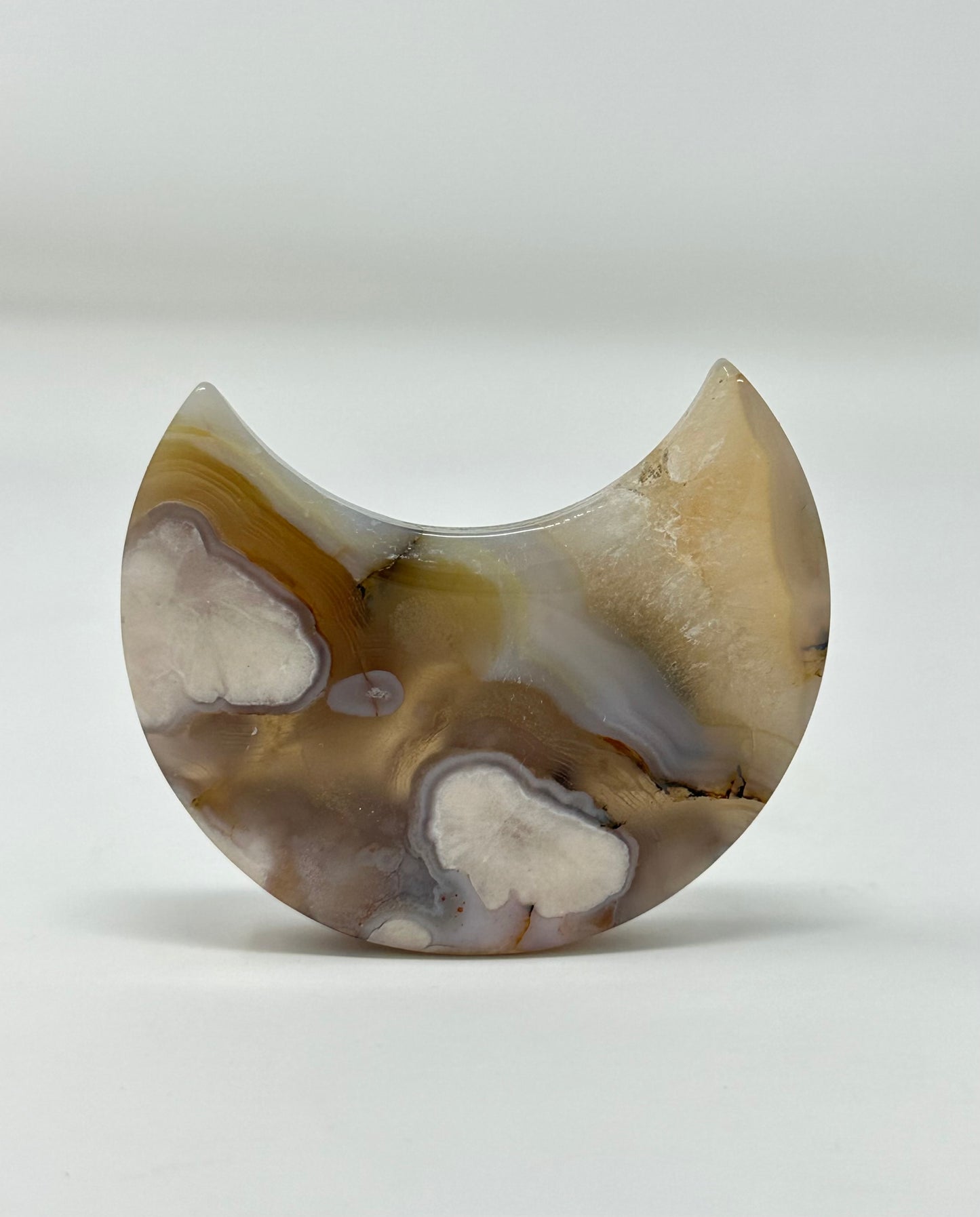 Flower Agate Moon