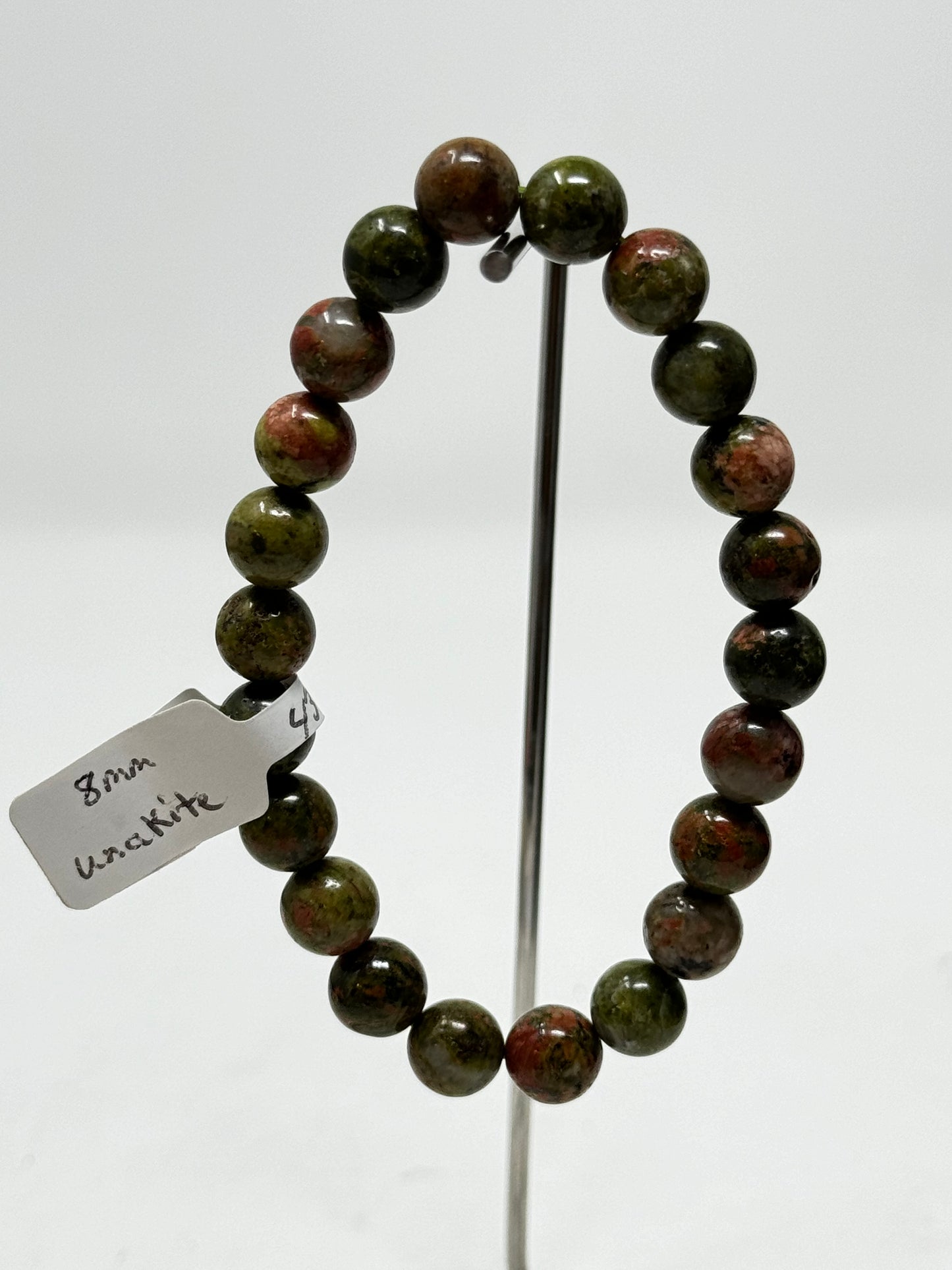 8mm Natural Crystal Beaded Braclets