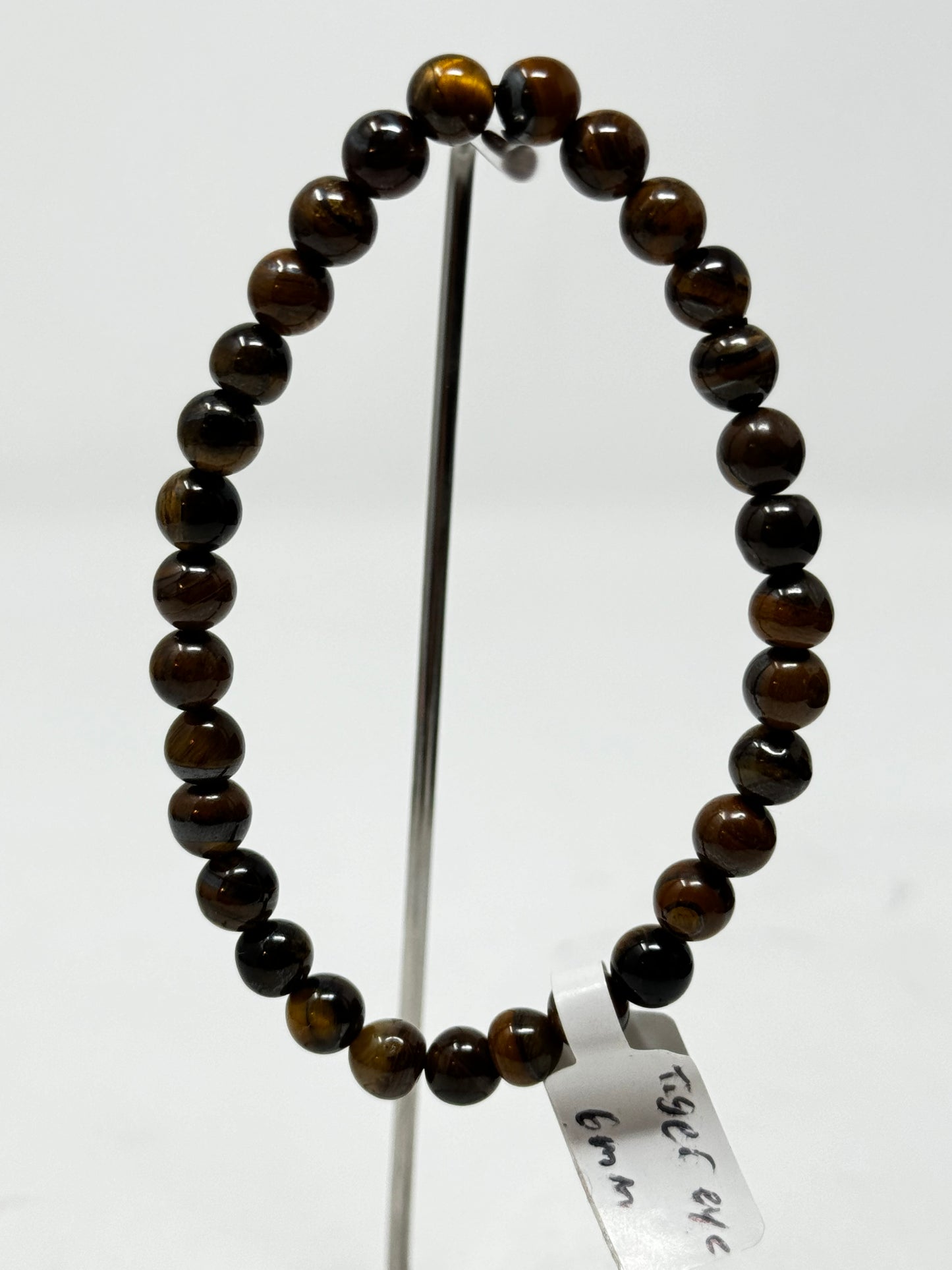 6mm Natural Crystal Beaded Bracelets