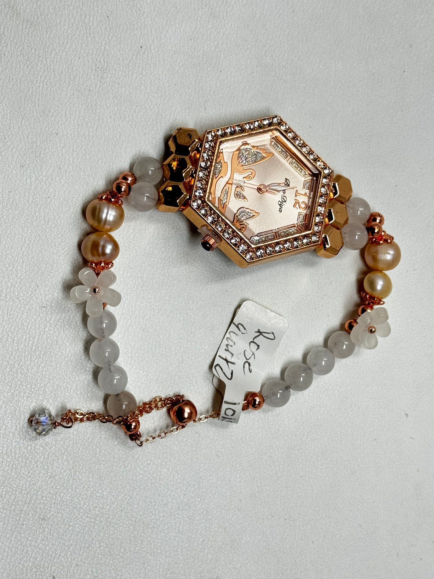 Watches W/ Natural Beaded Crystals