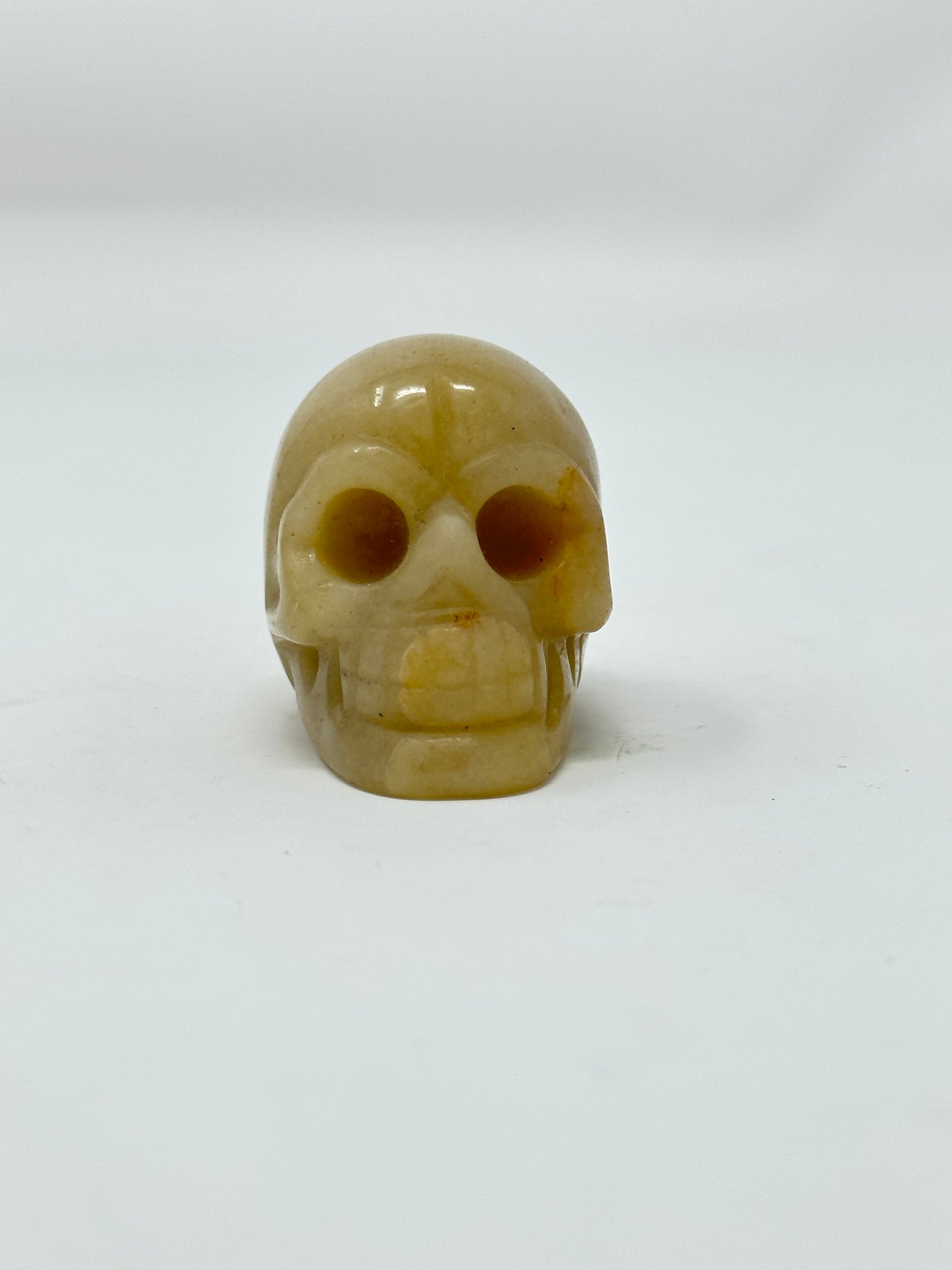 Yellow Jade Skull