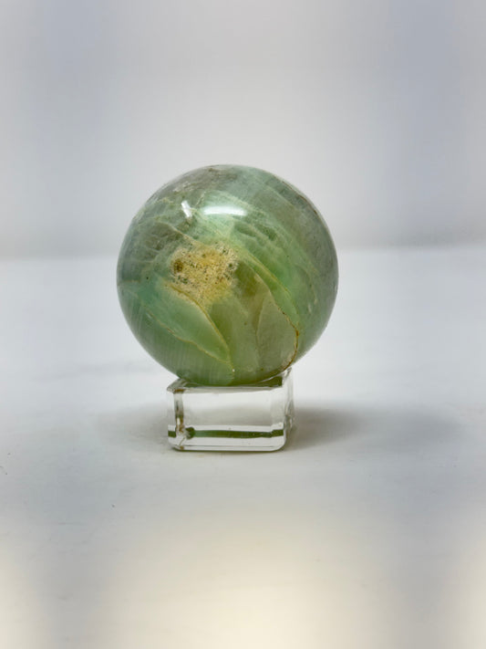 Green moonstone sphere