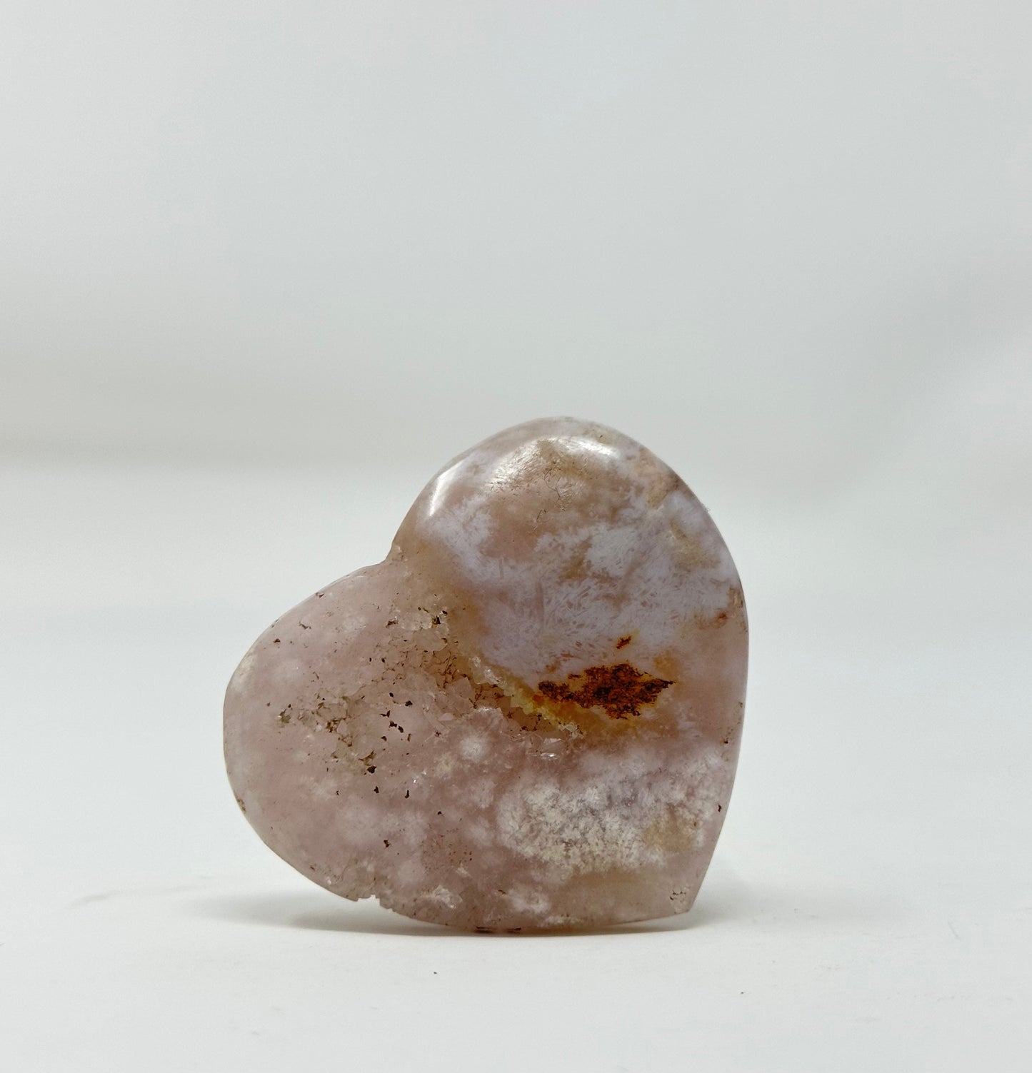 Flower Agate Heart