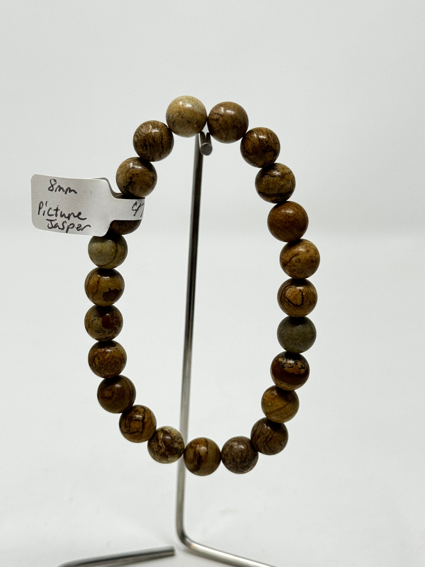 8mm Natural Crystal Beaded Bracelets