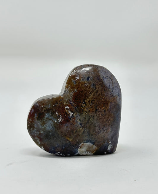 Moss Agate Heart