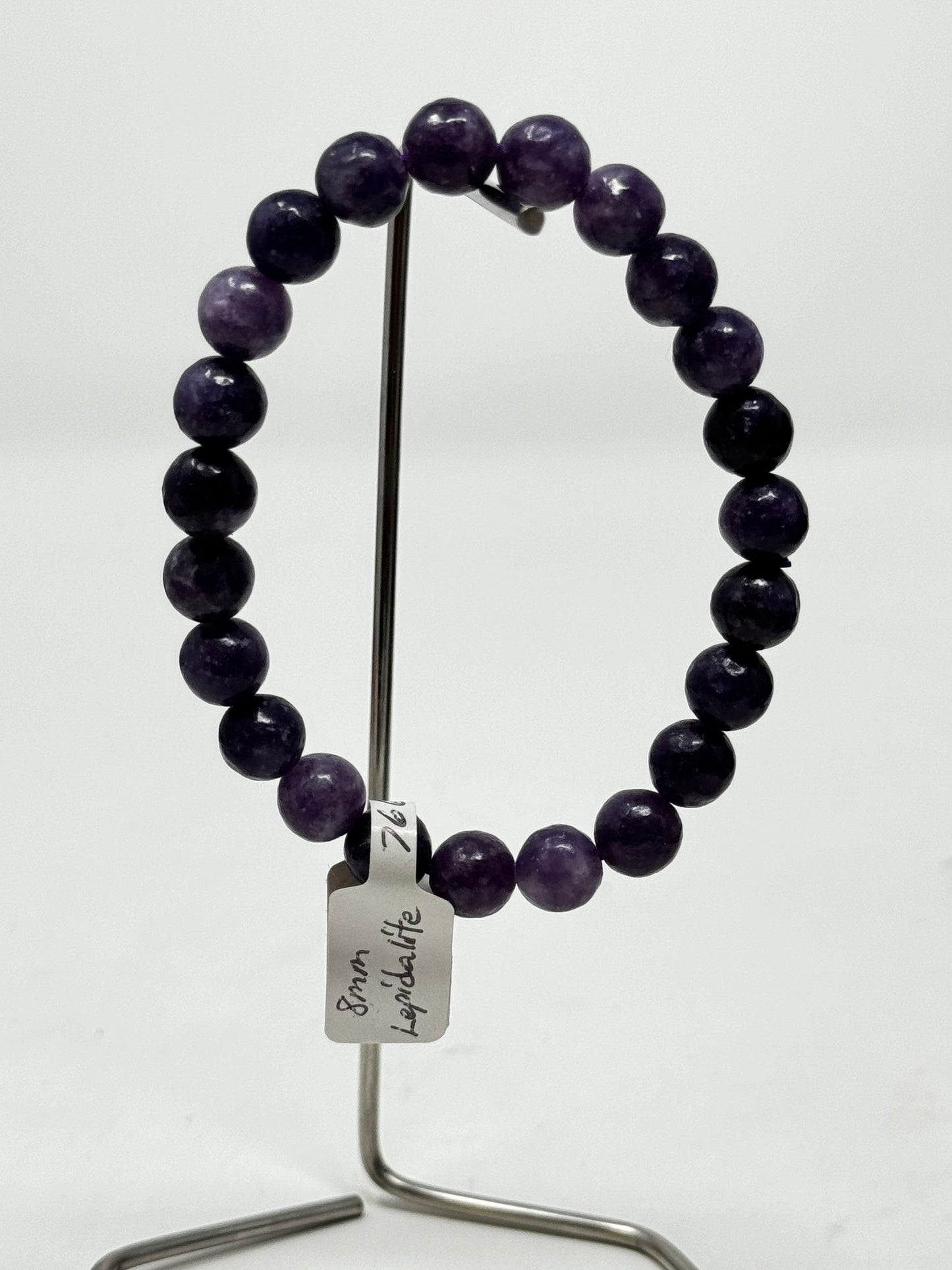8mm Natural Crystal Beaded Braclets