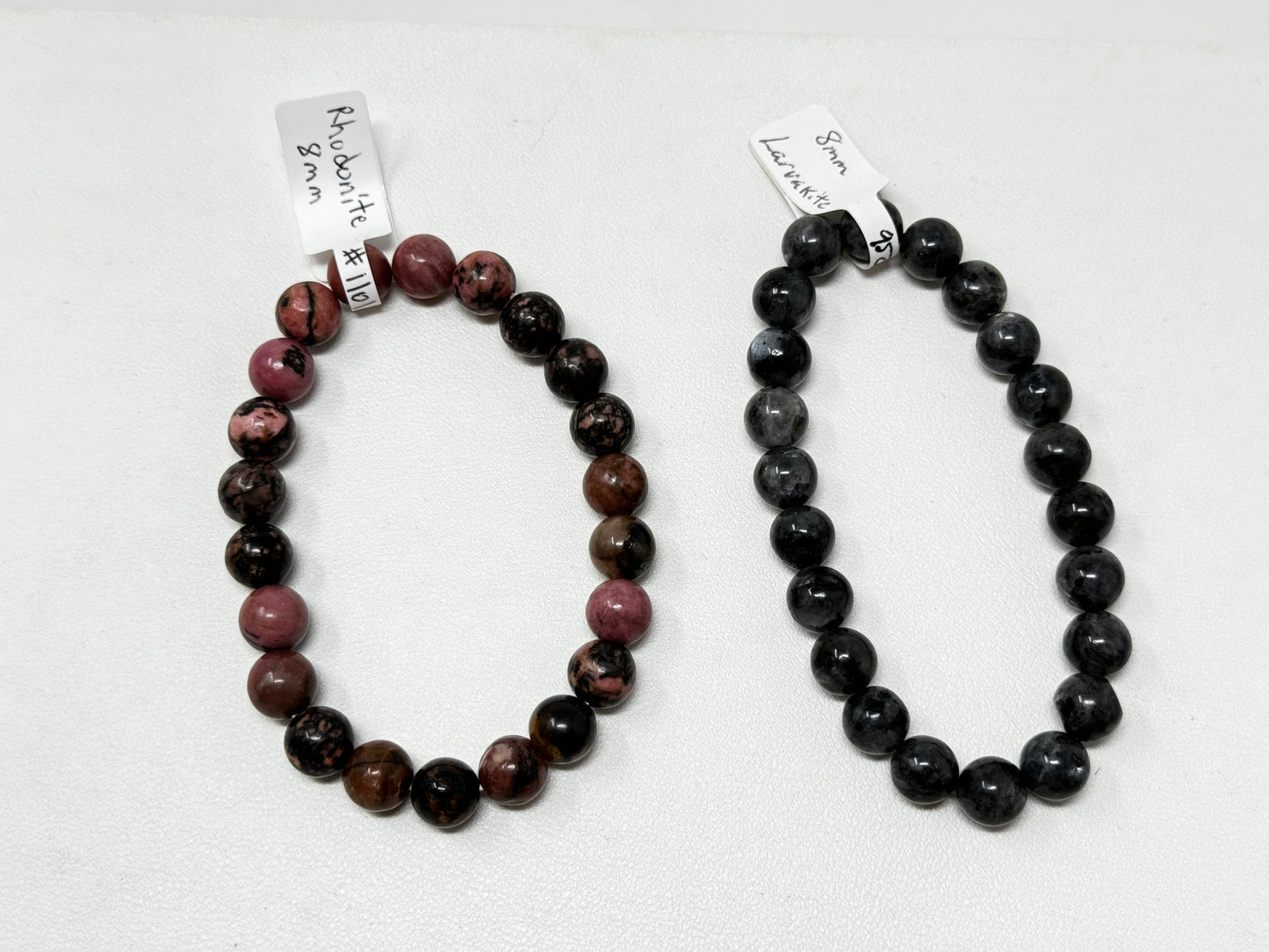 8mm Natural Crystal Beaded Bracelets