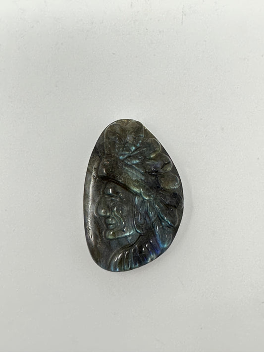 Native Labradorite Carving