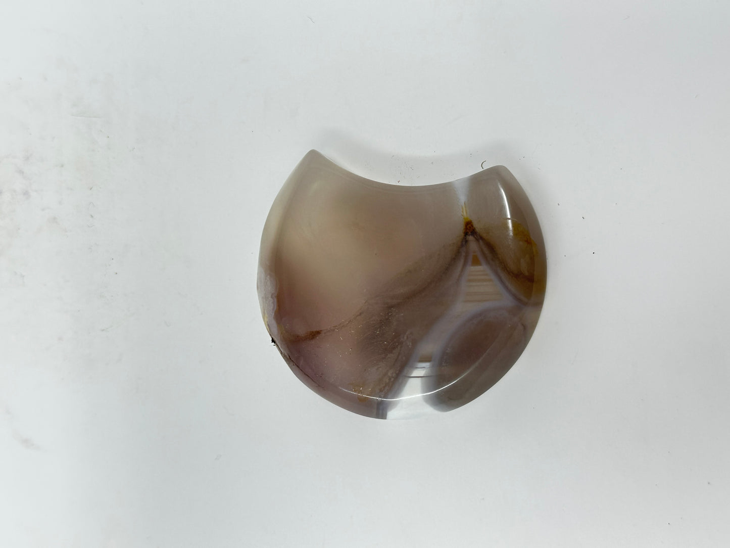 Flower Agate Moon Bowl