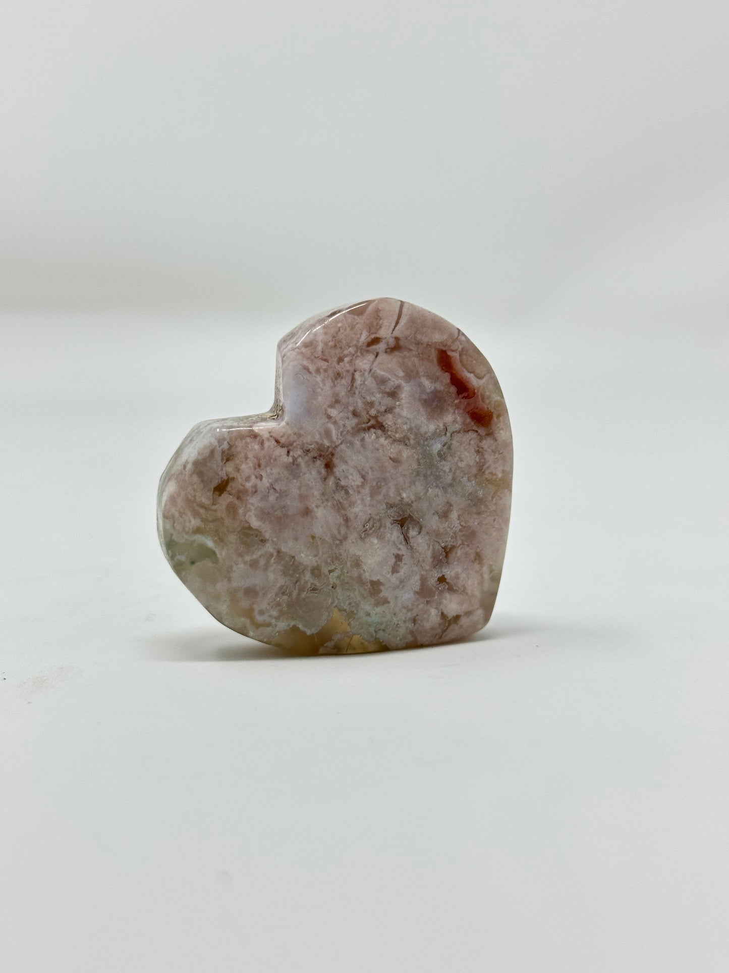 Flower Agate Heart