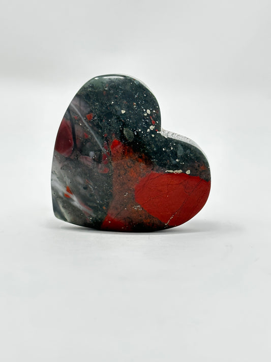 African Bloodstone Heart