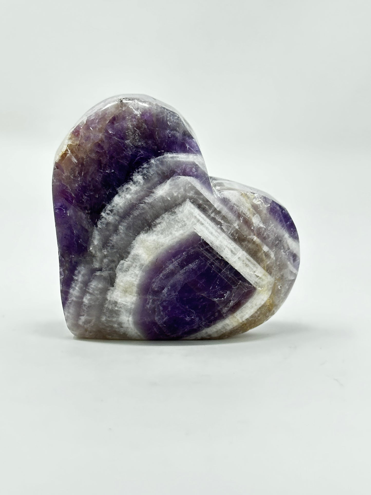 Chevron Amethyst Heart