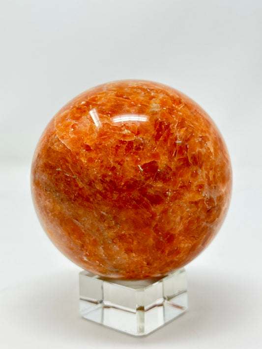 Orange Sunstone Sphere